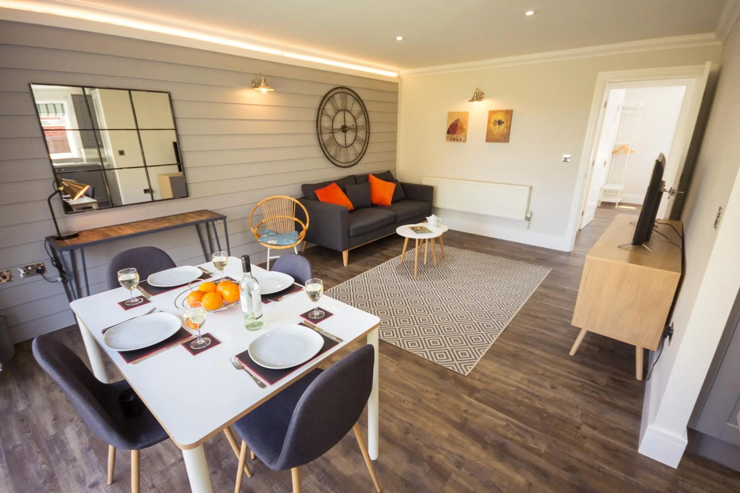 Living room in The Lakes Rookley Holiday Park