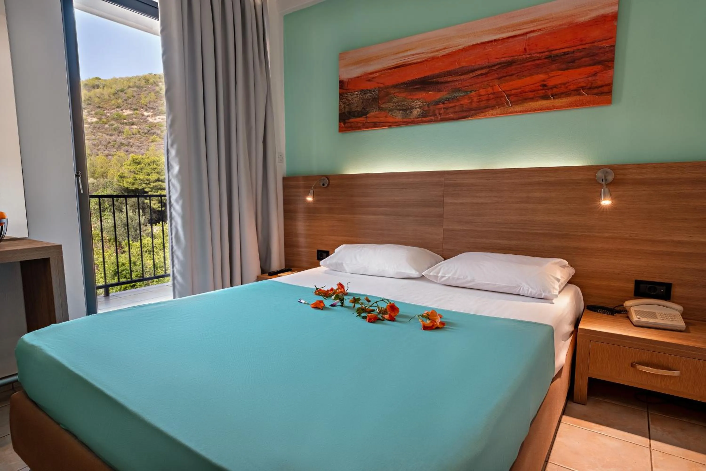 Property building, Bed in Hotel Pavlou