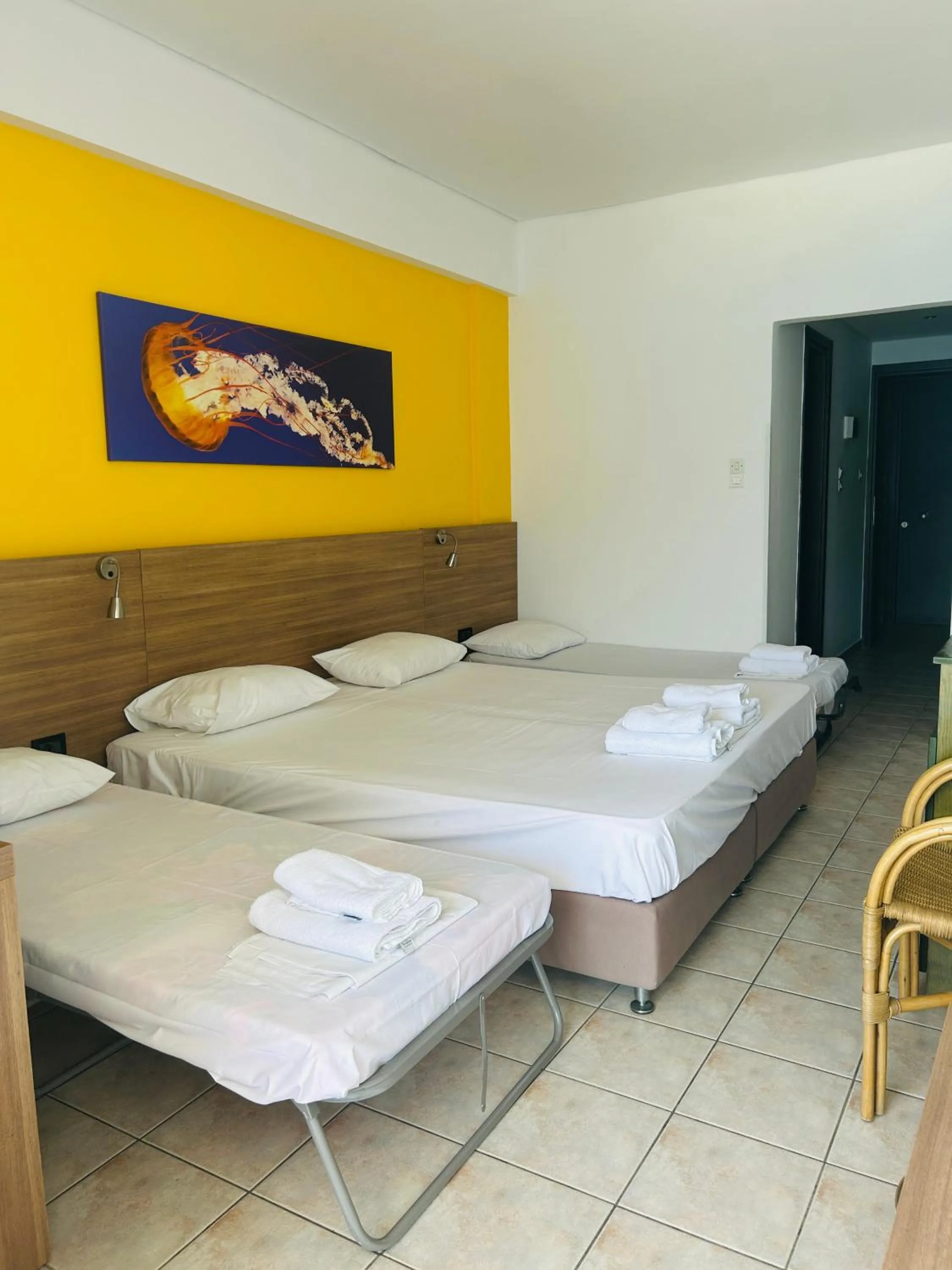 Bedroom, Bed in Hotel Pavlou