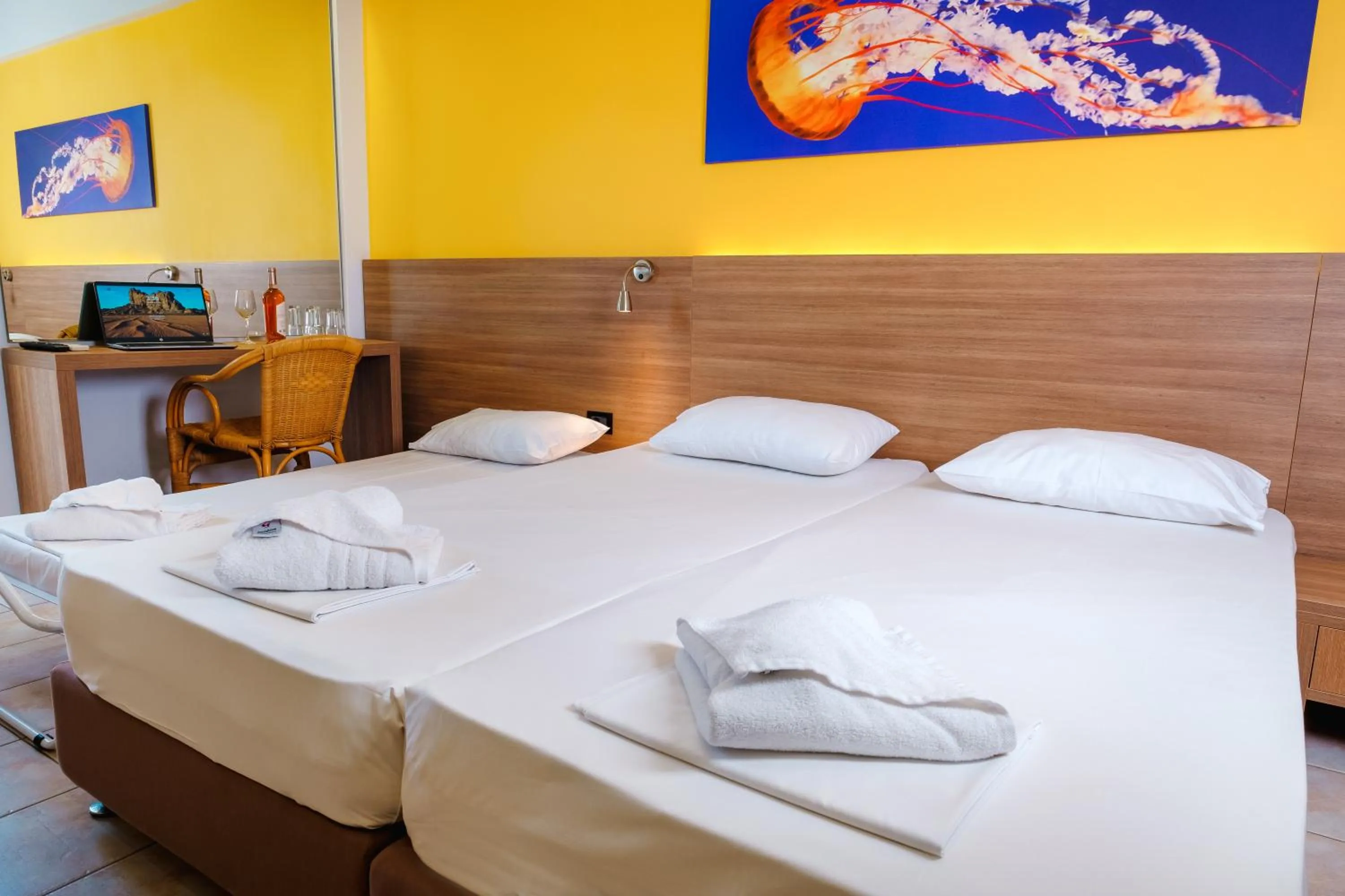 Property building, Bed in Hotel Pavlou