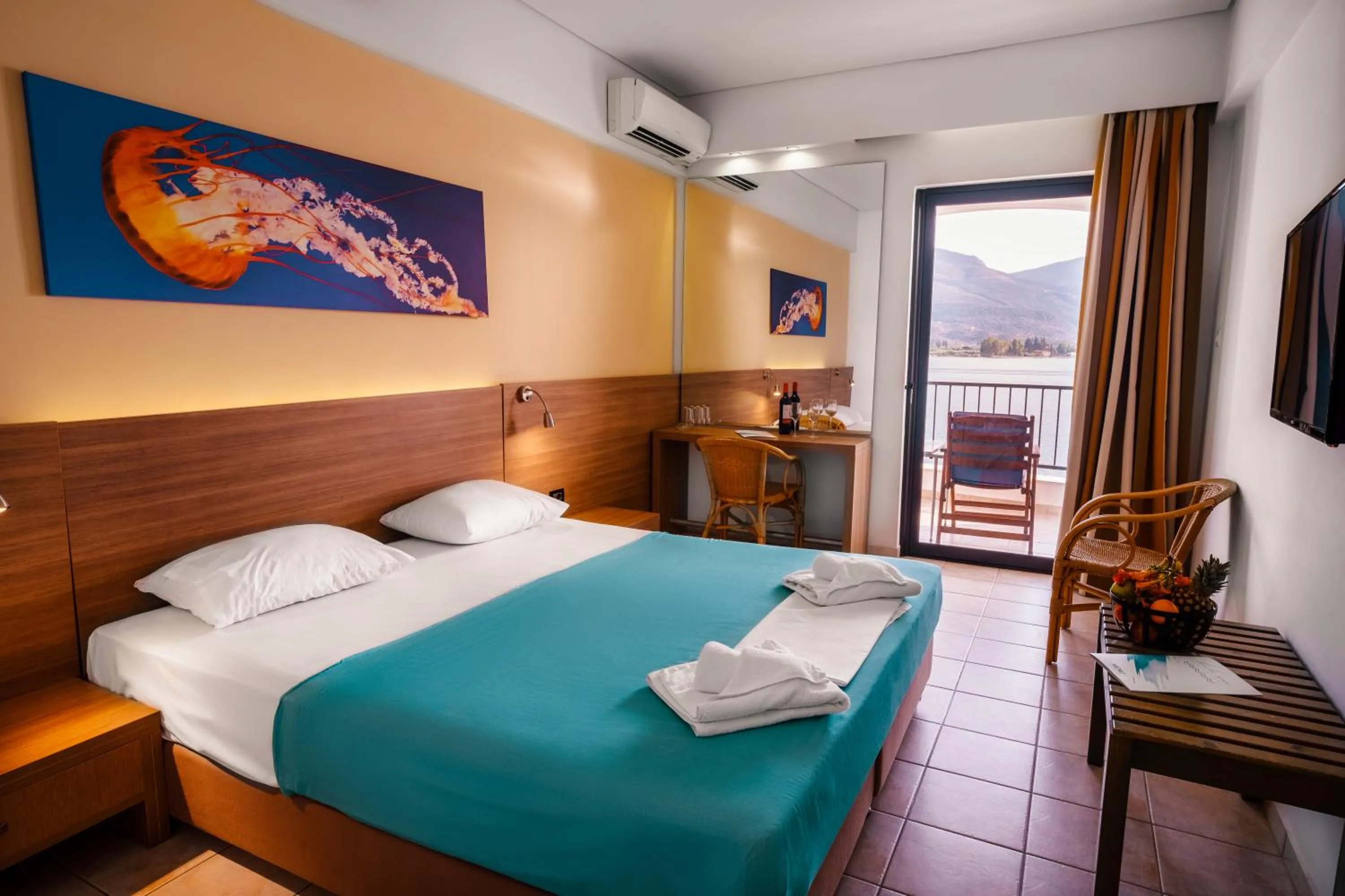 Property building, Bed in Hotel Pavlou