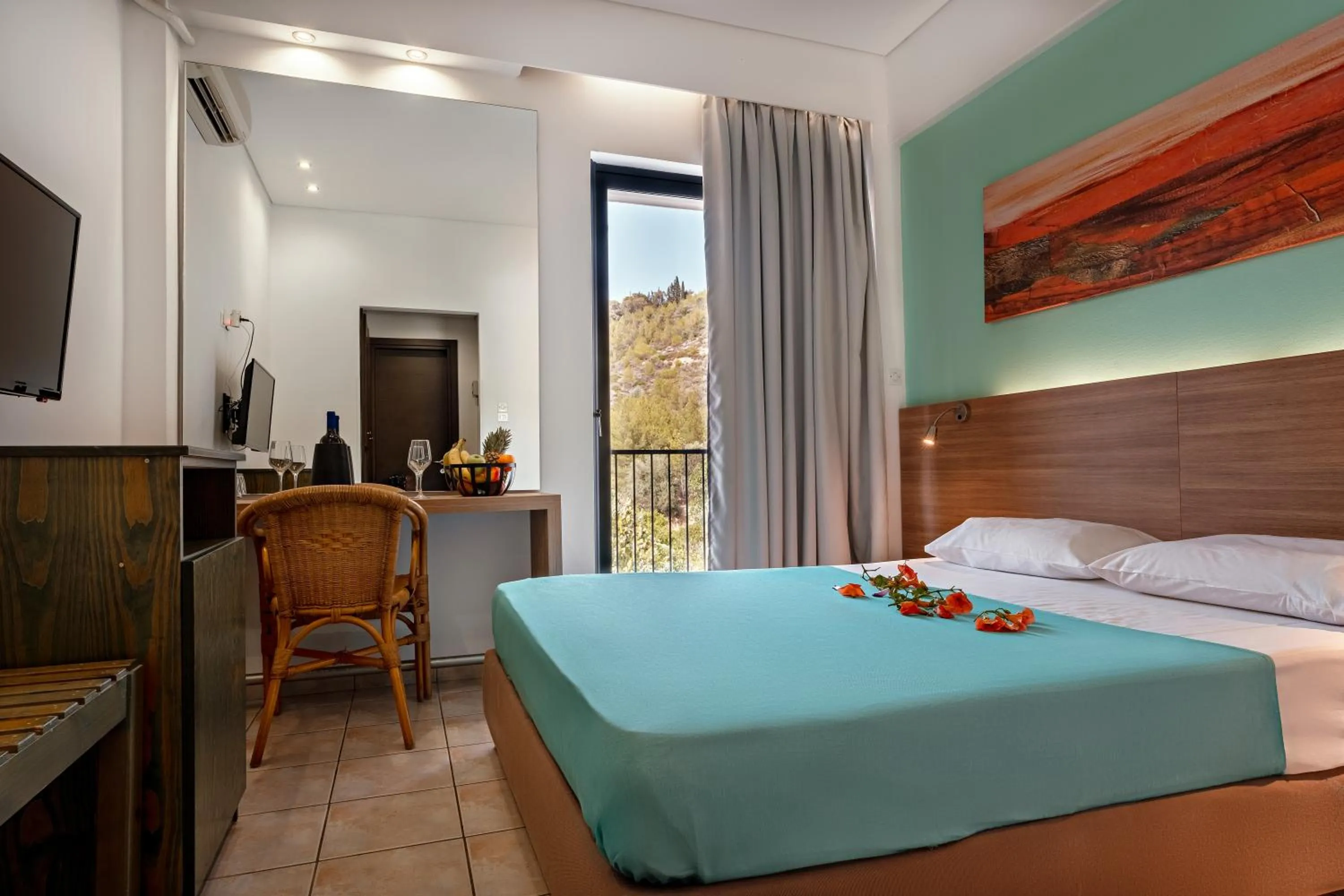 Property building, Bed in Hotel Pavlou