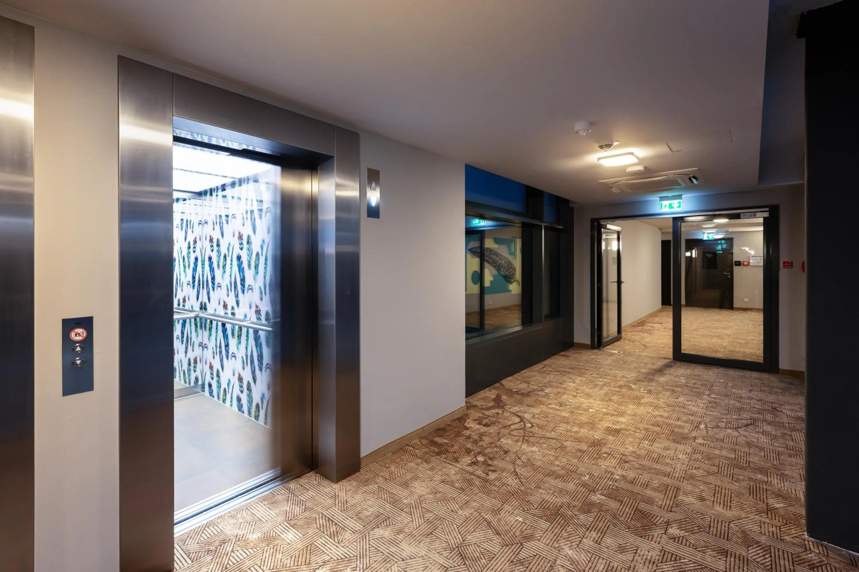 Decorative detail in Holiday Inn - the niu, Mesh Stuttgart Messe by IHG