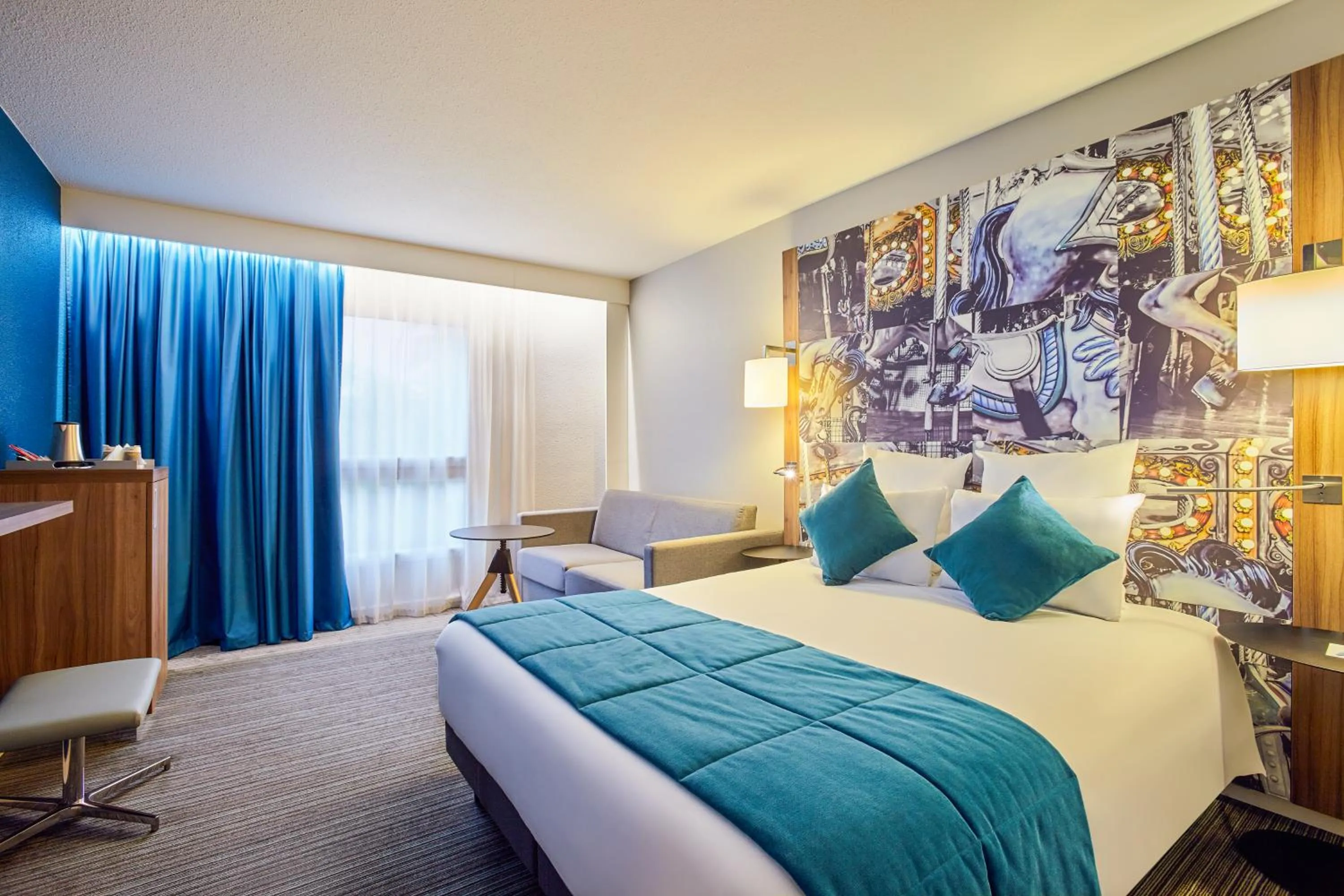 Bed in Hotel Demeures de Campagne Château de Fontainebleau