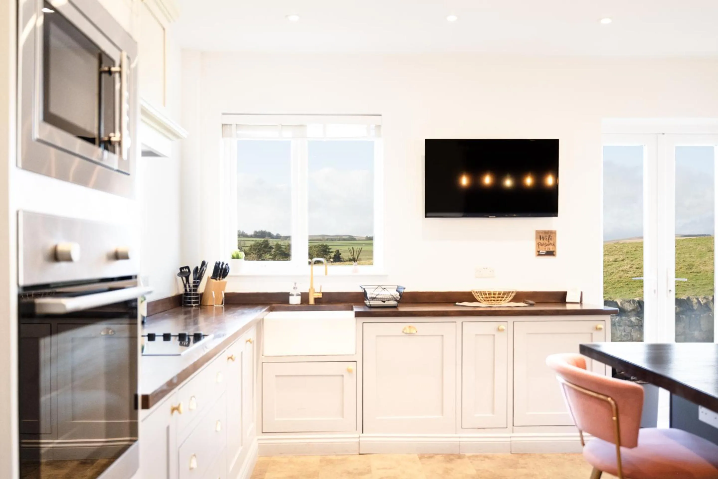 Kitchen or kitchenette in Northern Hideaways, Sunnyside, Otterburn