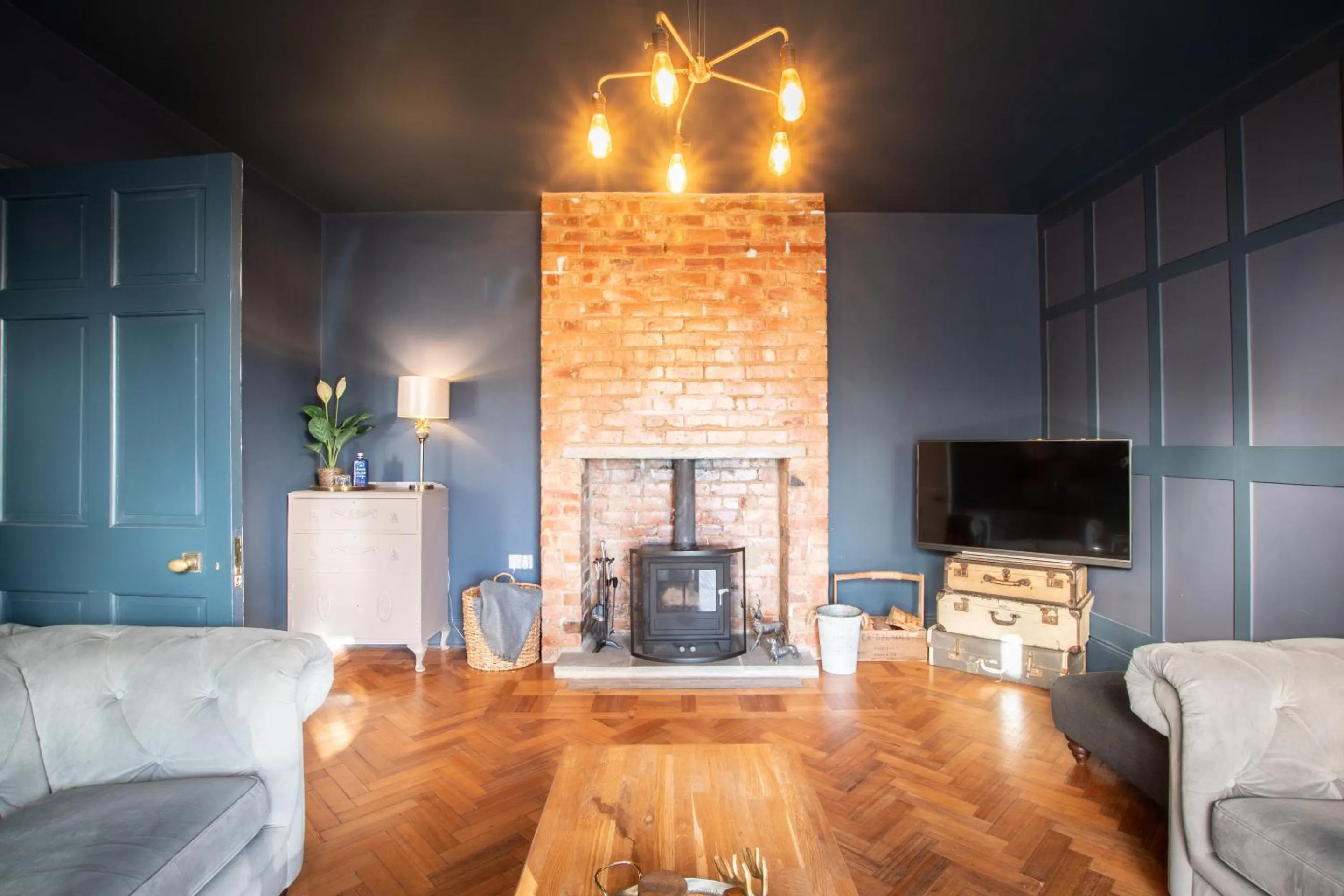 Living room in Northern Hideaways, Sunnyside, Otterburn