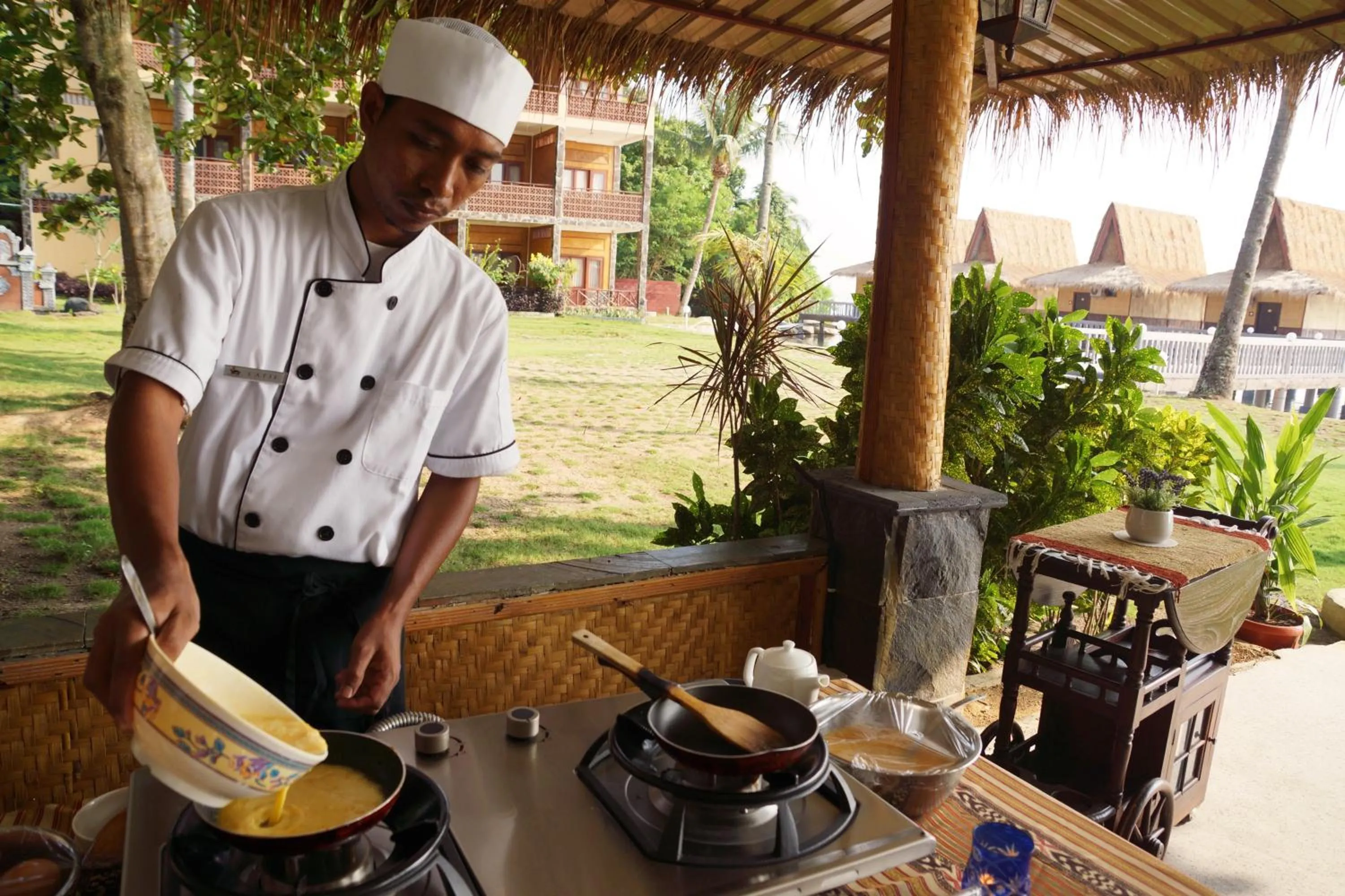 Continental breakfast in The Spa Villa Bintan