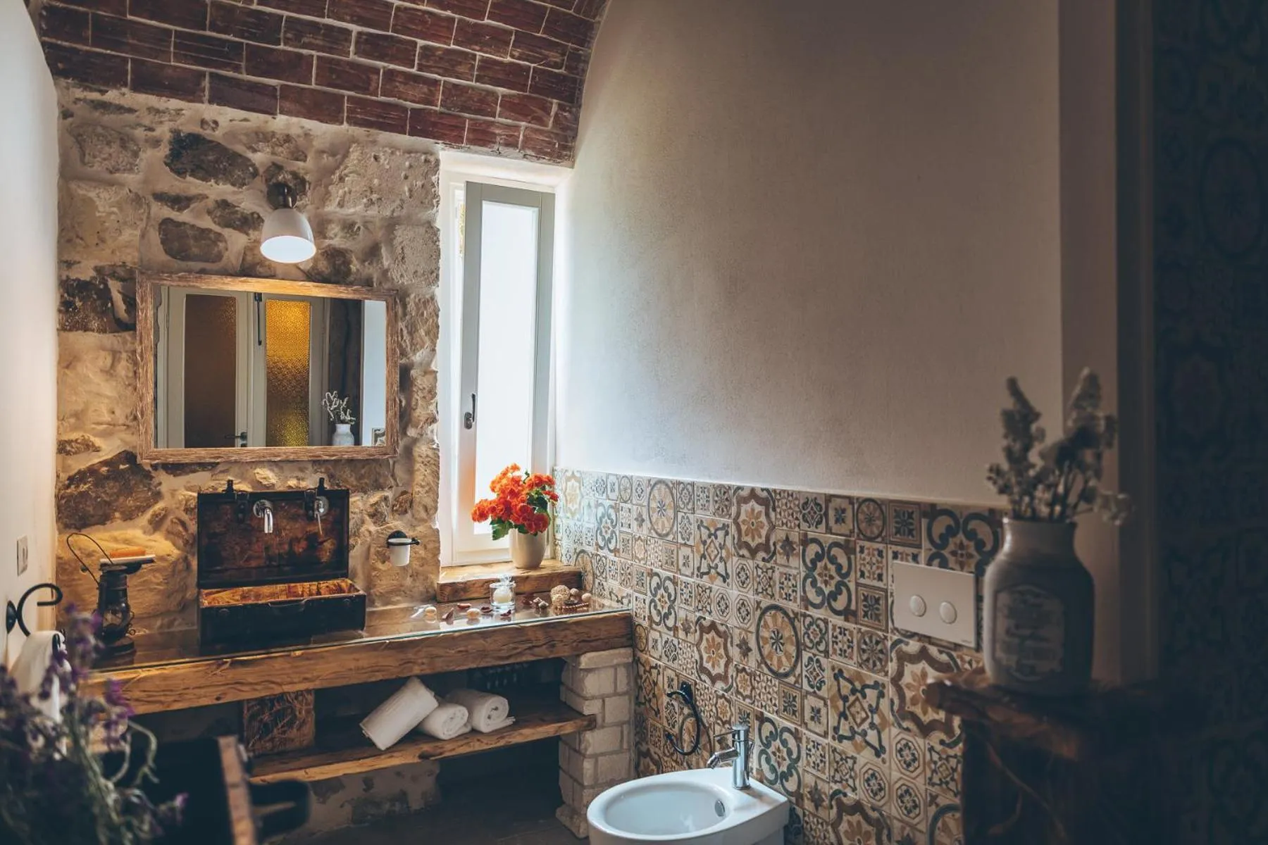 Bathroom in Antica Villa Colonica