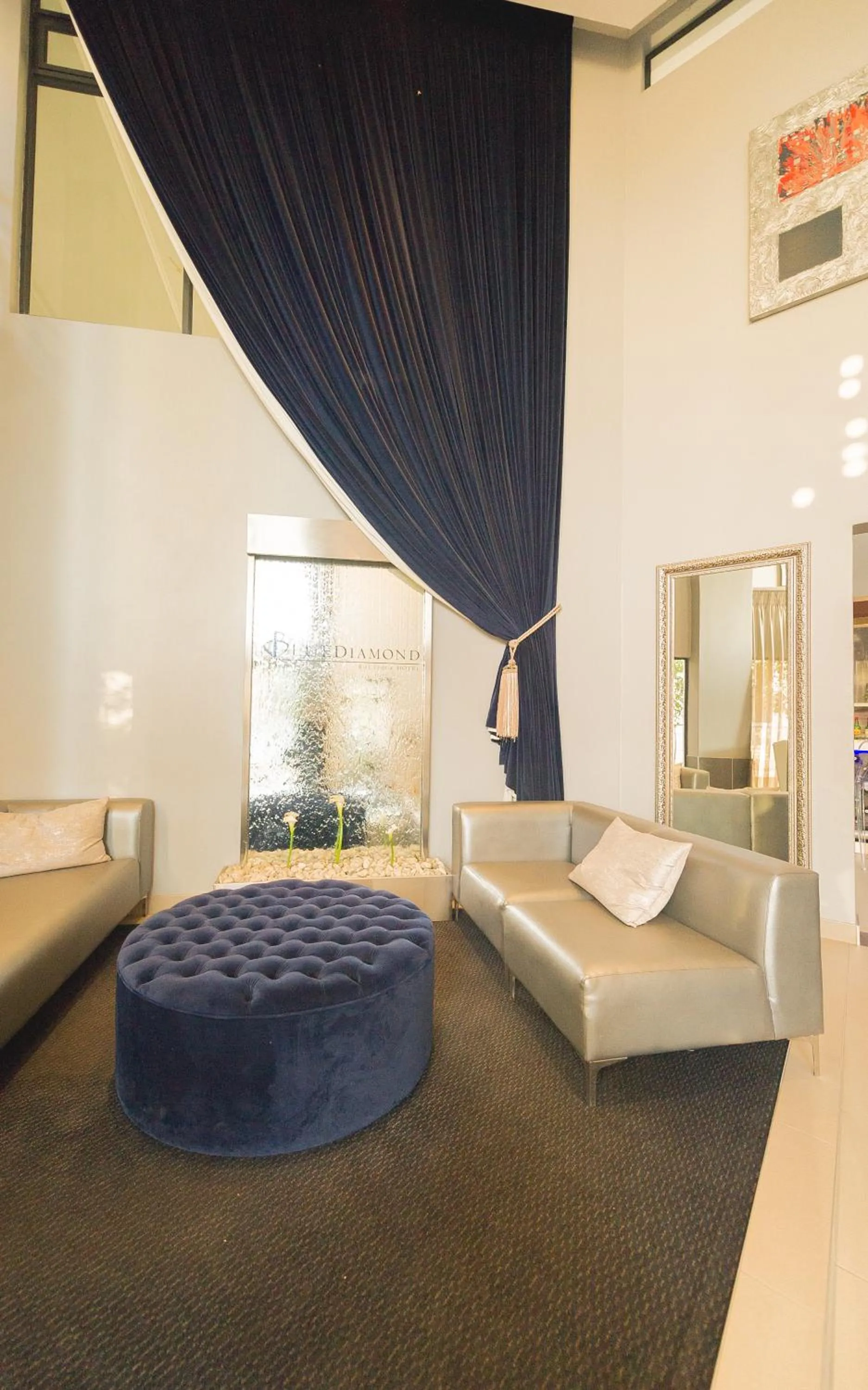 Lobby or reception, Bed in Blue Diamond Boutique Hotel