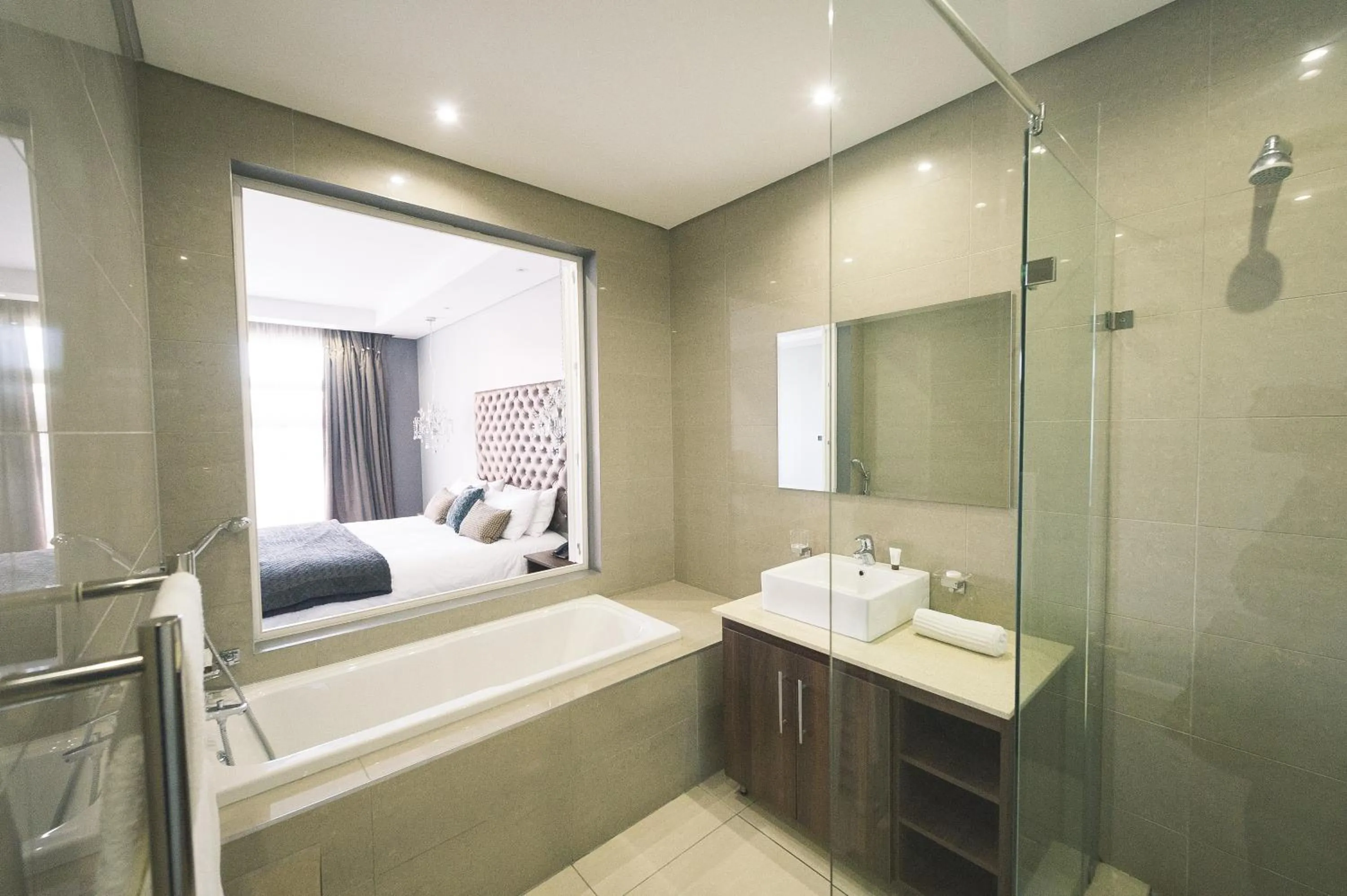 Bathroom, Bed in Blue Diamond Boutique Hotel
