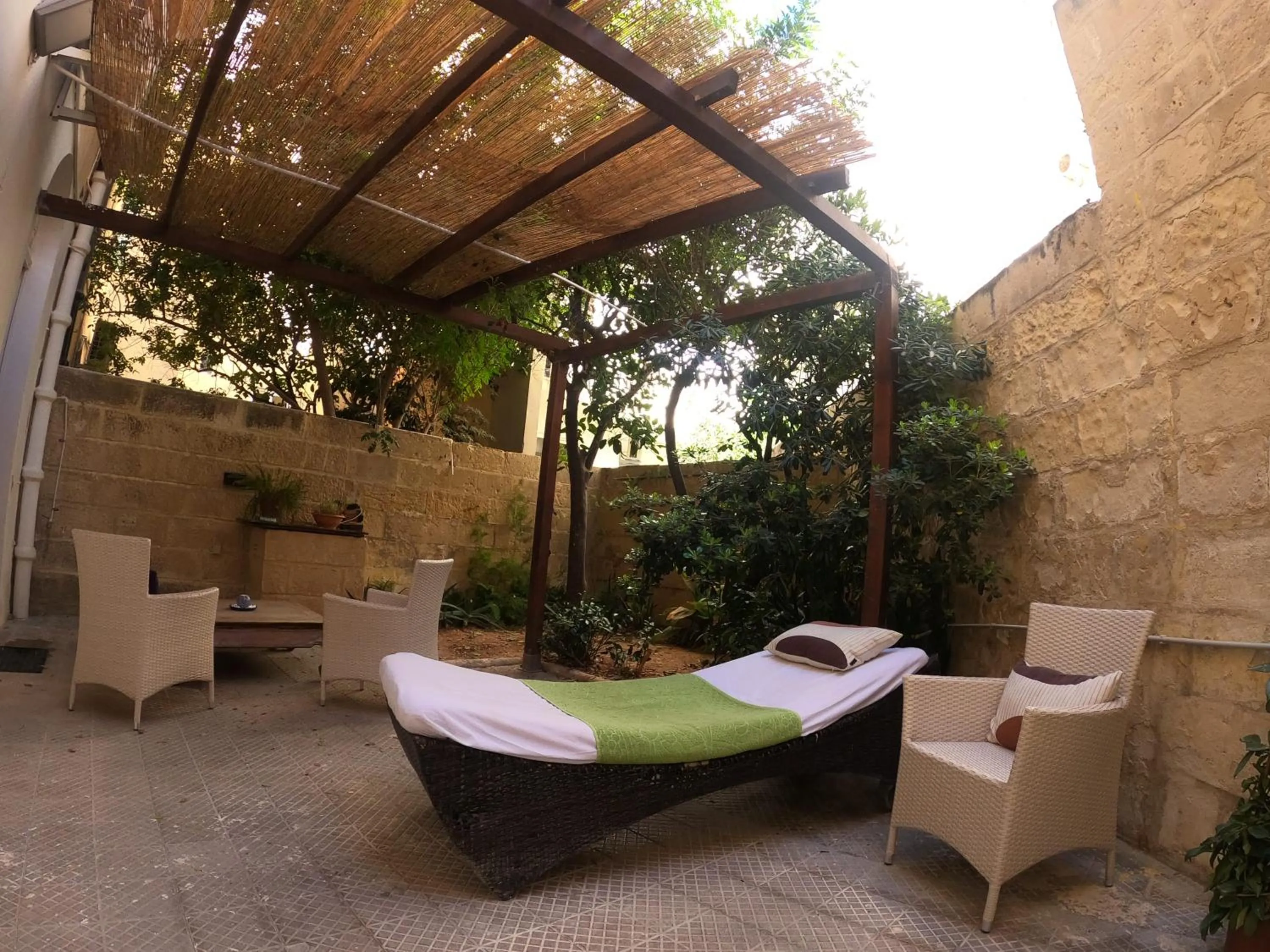 Patio in The Maltese Sun