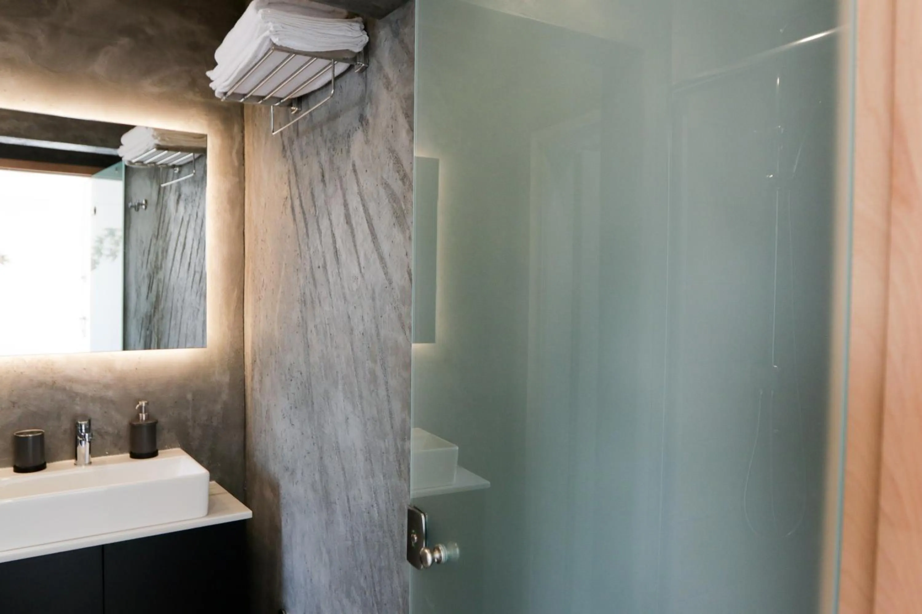 Bathroom in V36 Suites