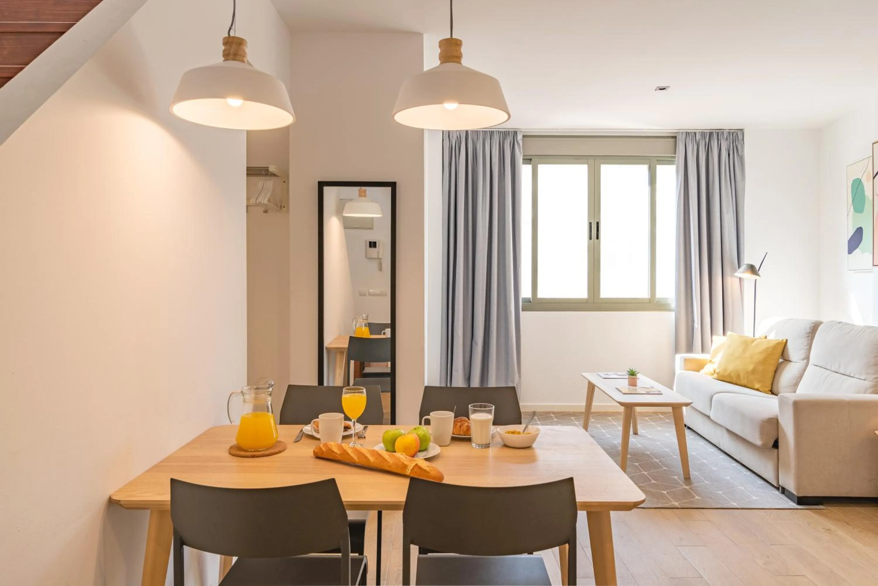 Living room in Feelathome Merced Apartments