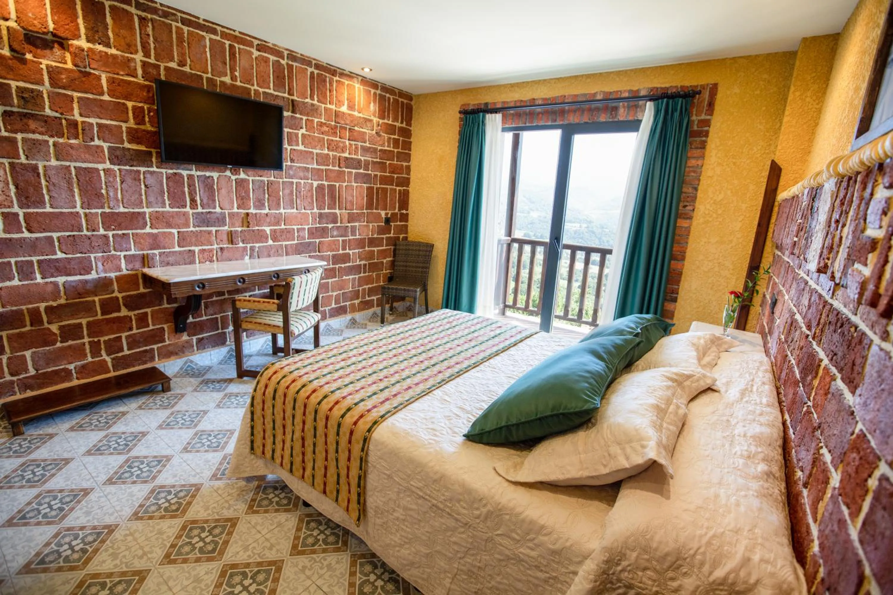 Bed in Hotel Cerro La Nina