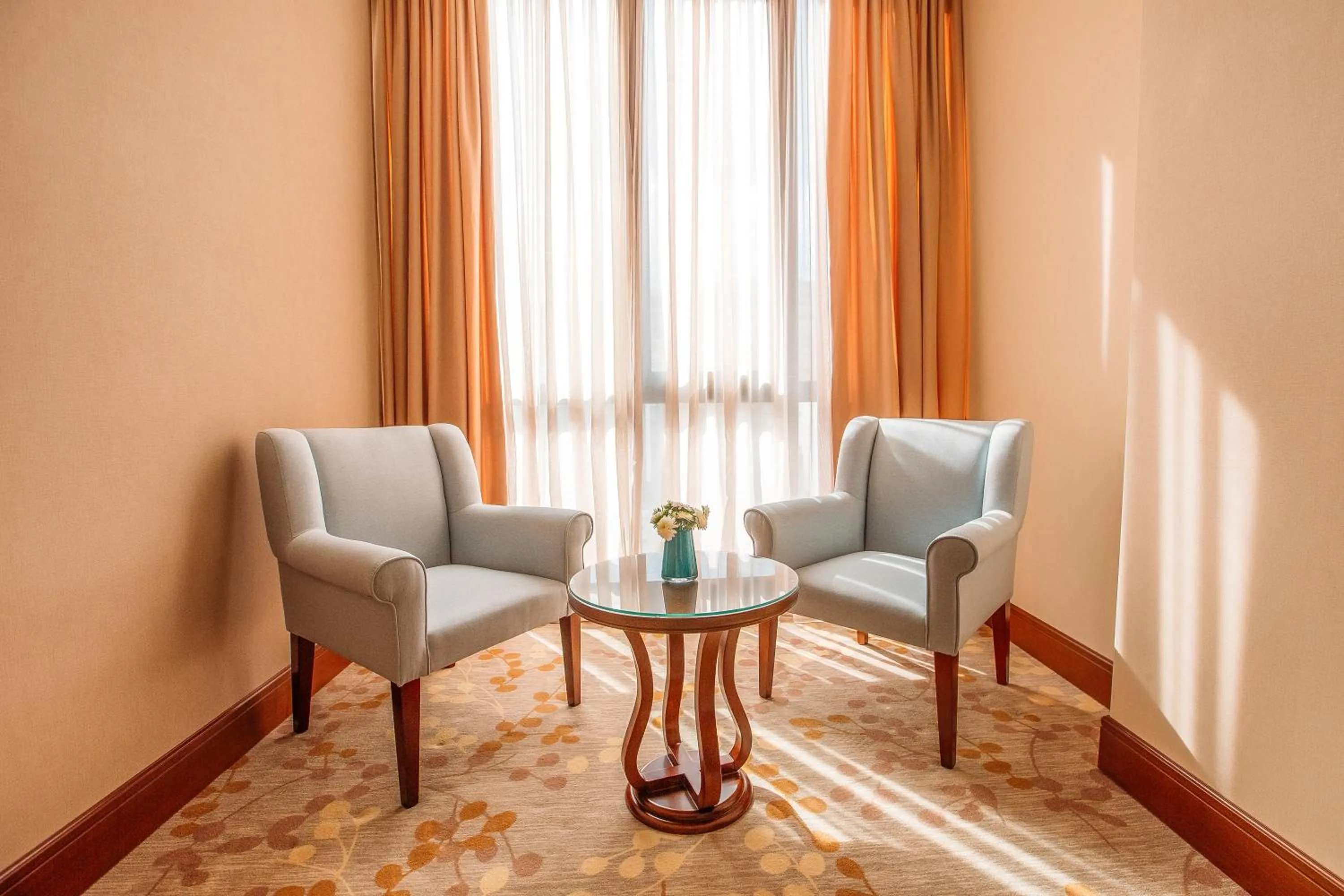 Seating area in Horizont Hotel Tbilisi