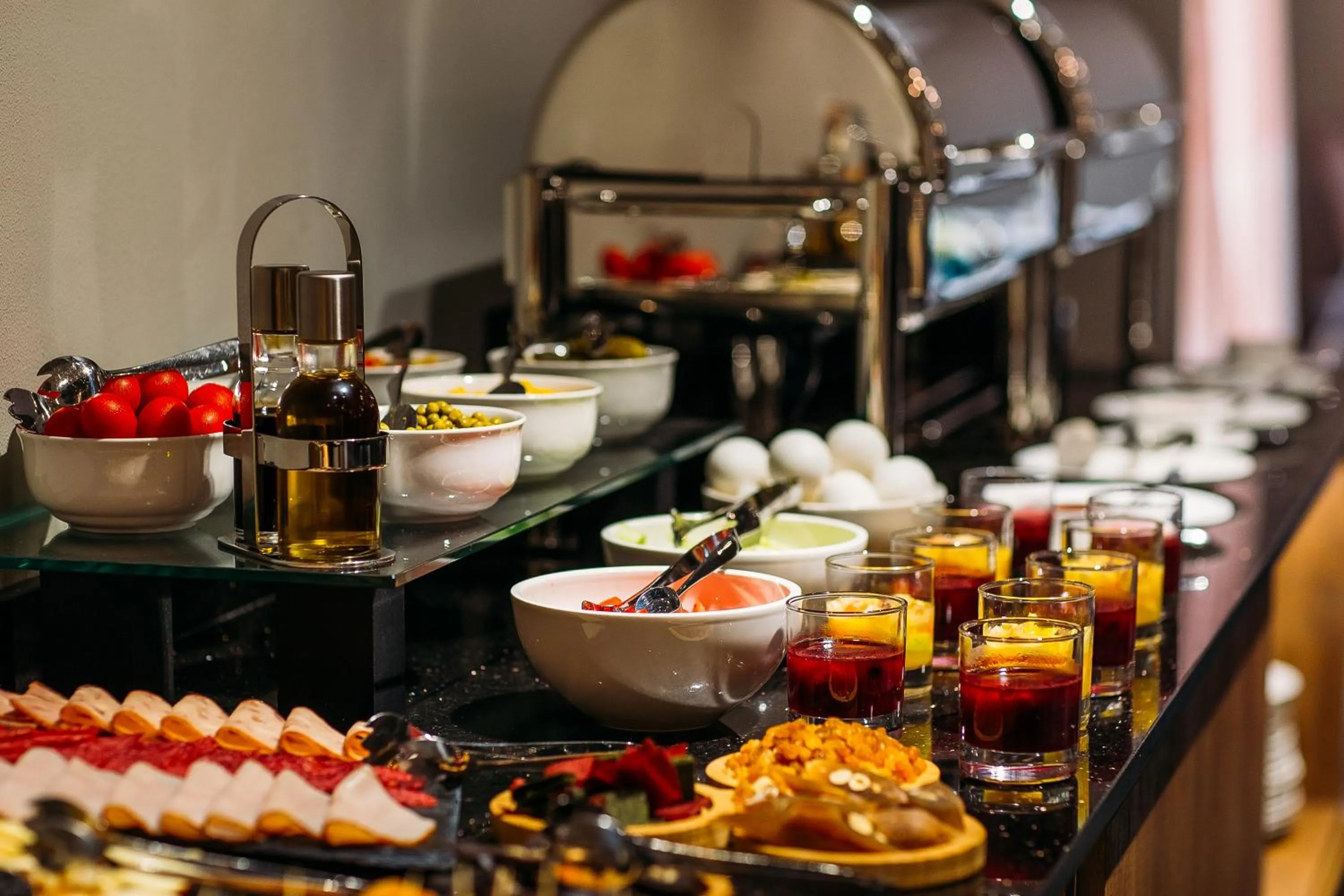 Breakfast in Horizont Hotel Tbilisi