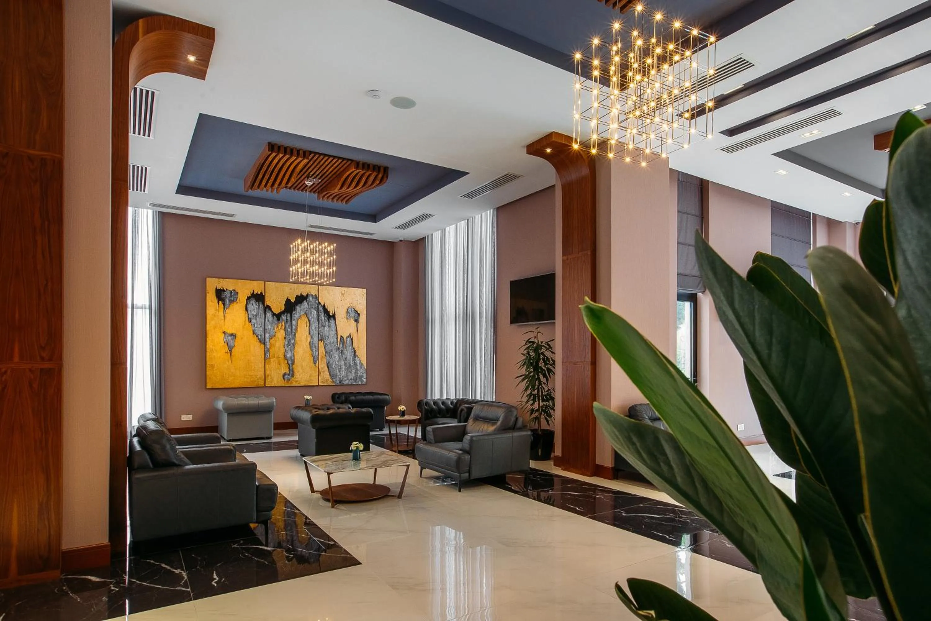 Lobby or reception in Horizont Hotel Tbilisi