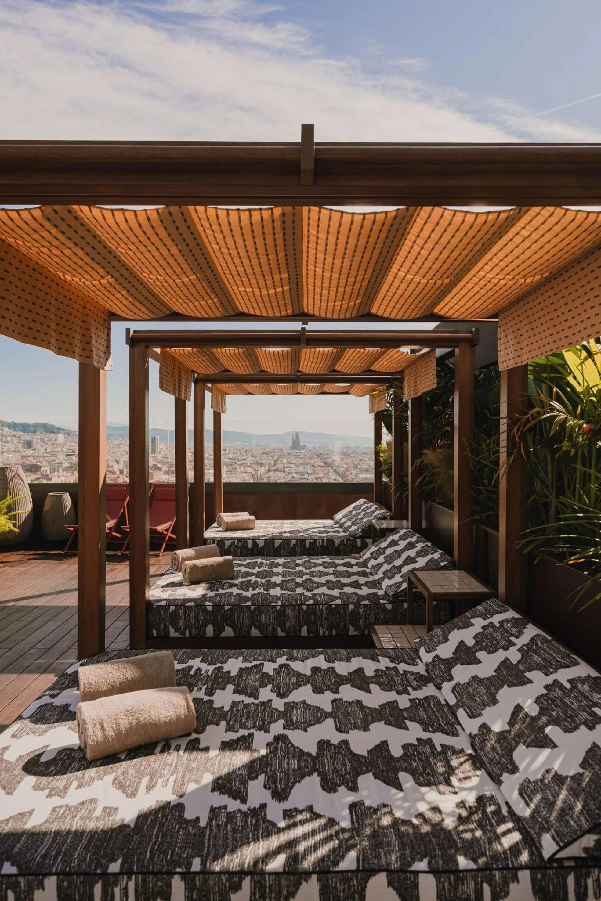 Pool view in Nobu Hotel Barcelona