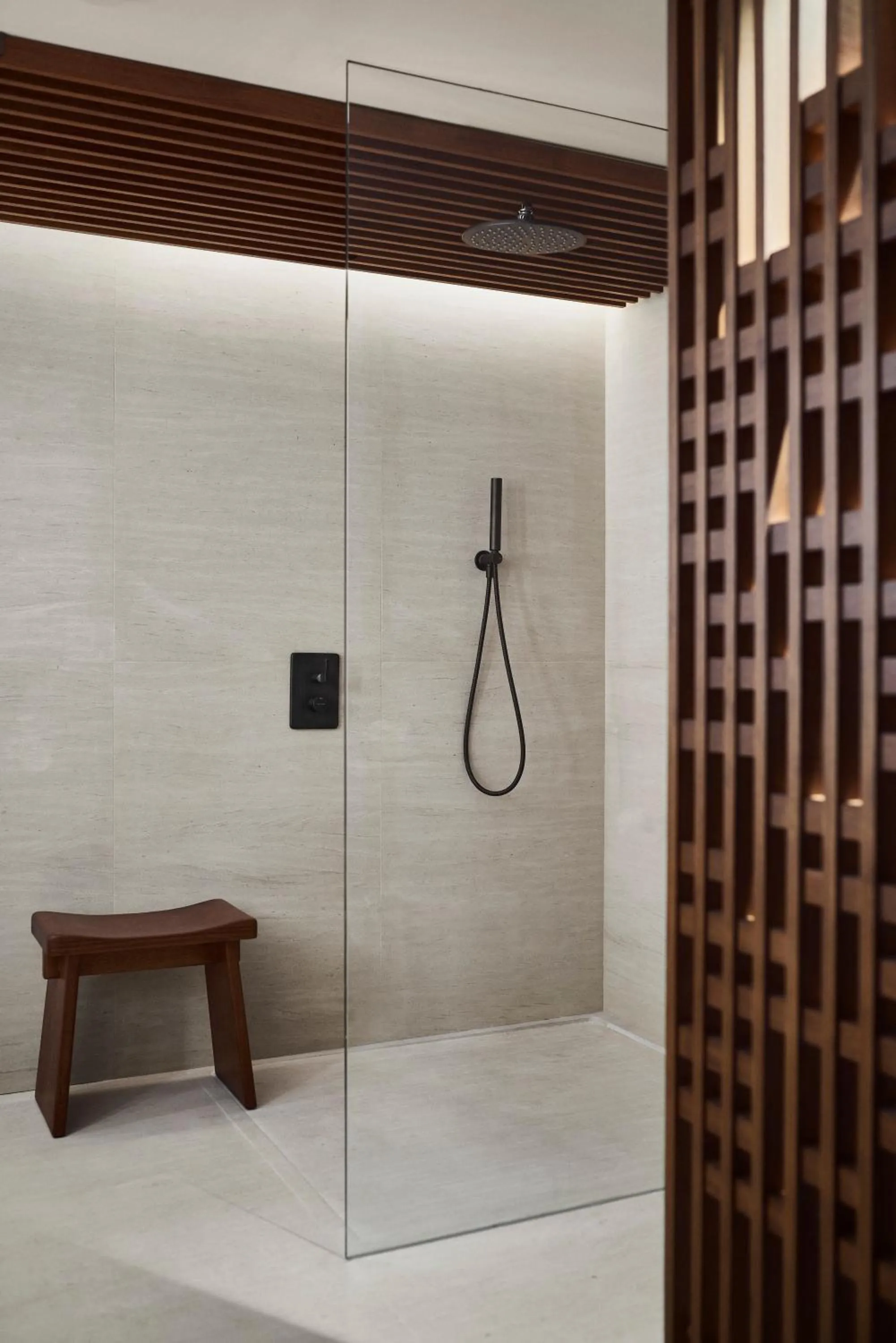 Shower in Nobu Hotel Barcelona