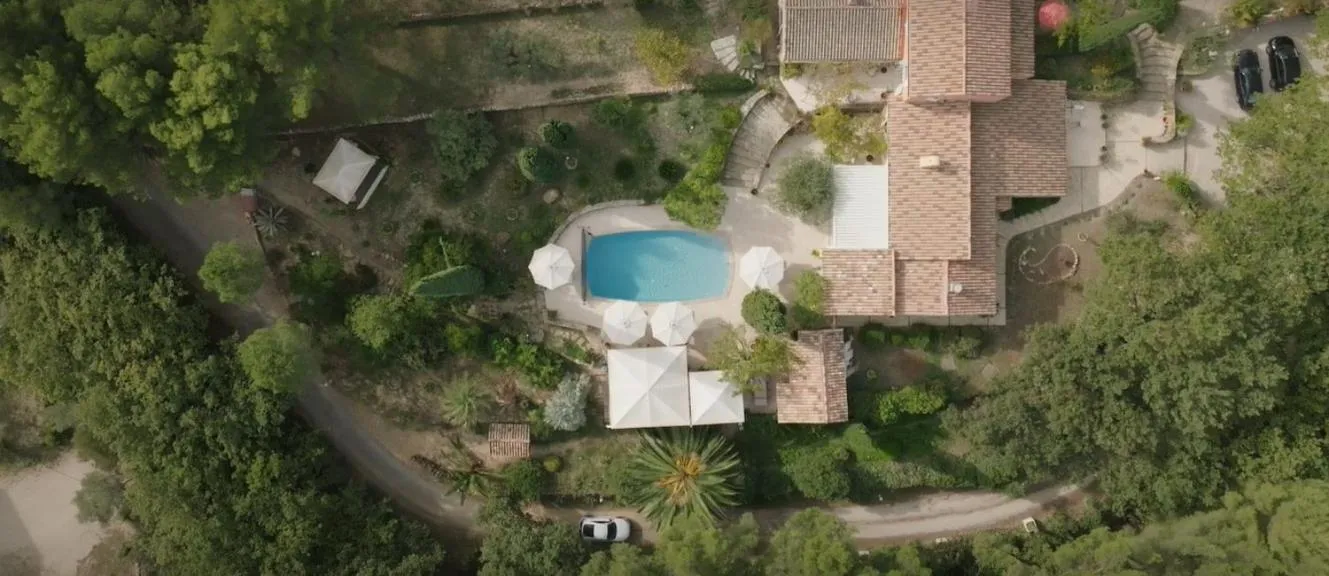 Bird's eye view in Mas Lei Bancau