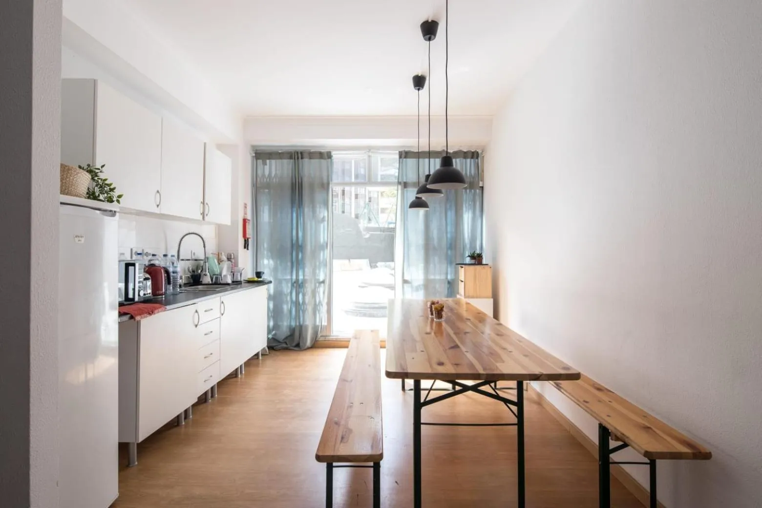 Kitchen or kitchenette in Liberty Hostel Lisbon