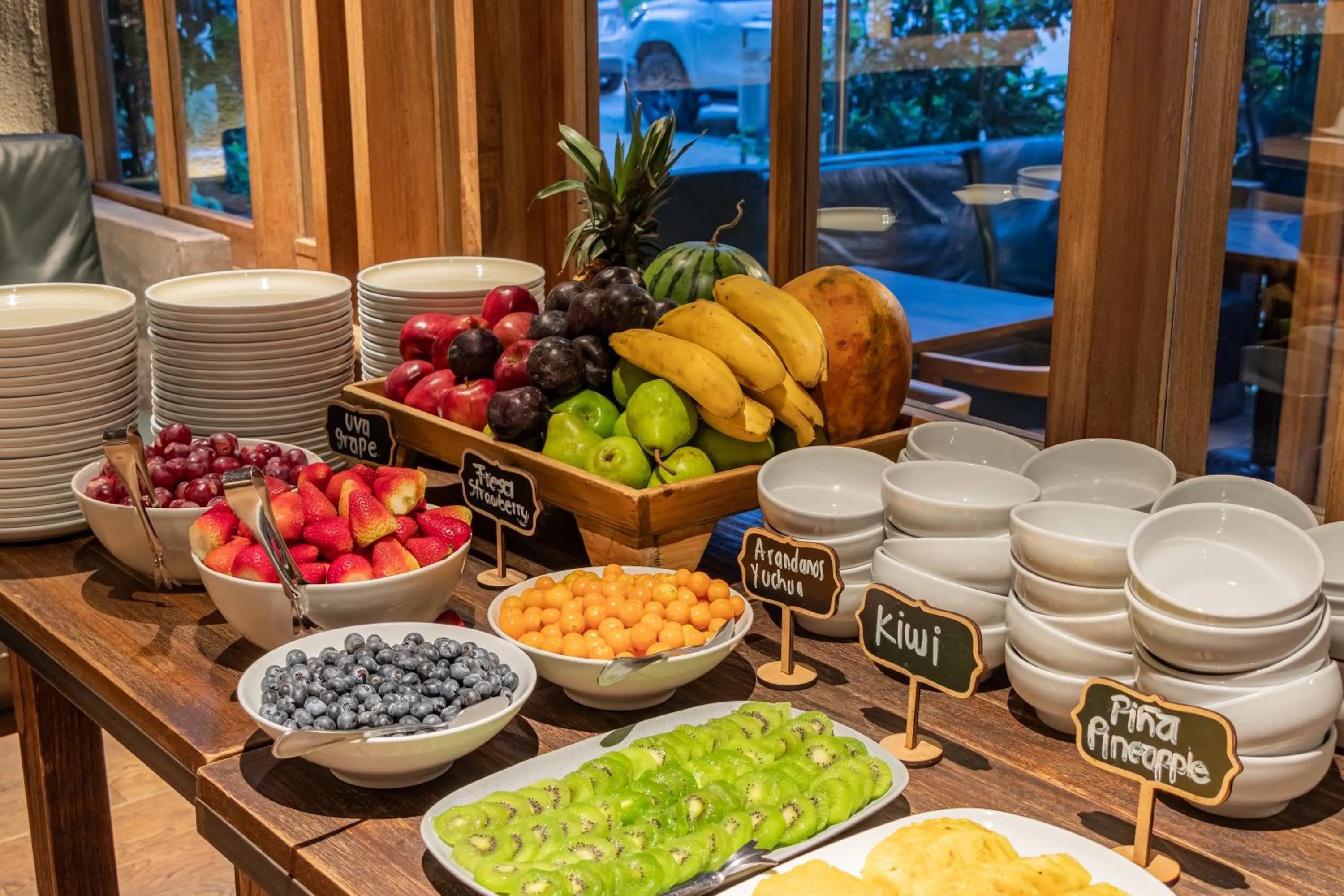 Buffet breakfast in GHL Bioxury Hotel