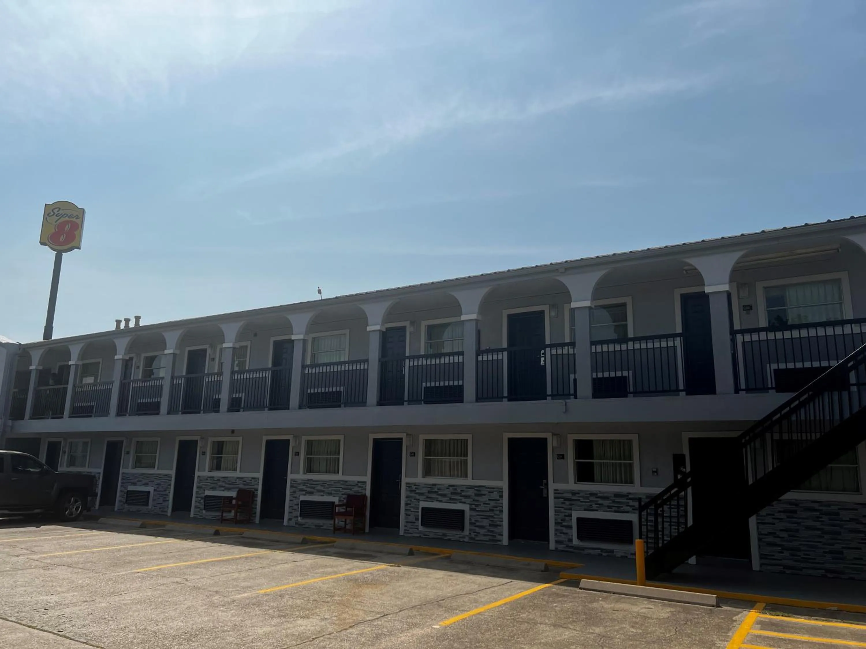 Property building in Super 8 by Wyndham La Marque TX/Texas City Area