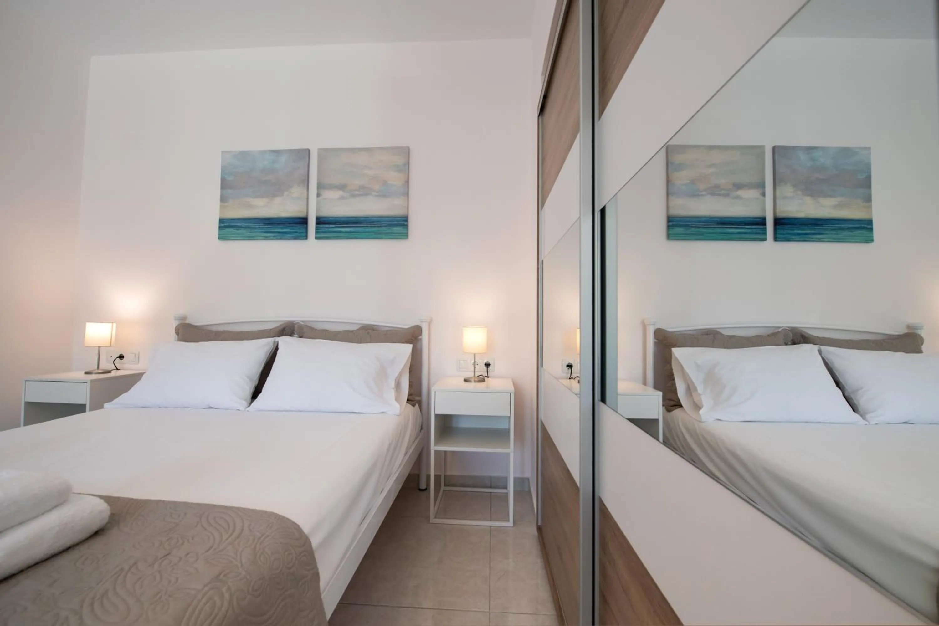 Bed in Bounatsa Studios & Apartments