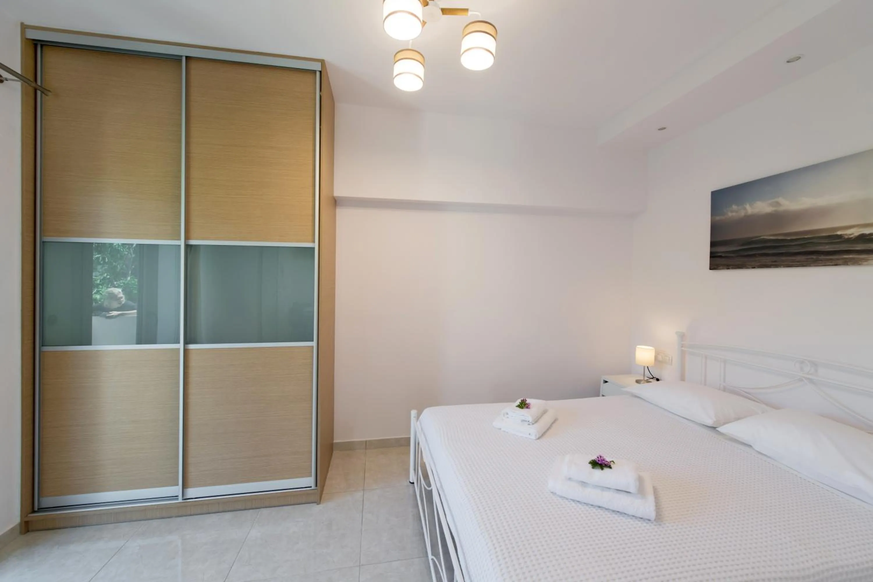 Bed in Bounatsa Studios & Apartments