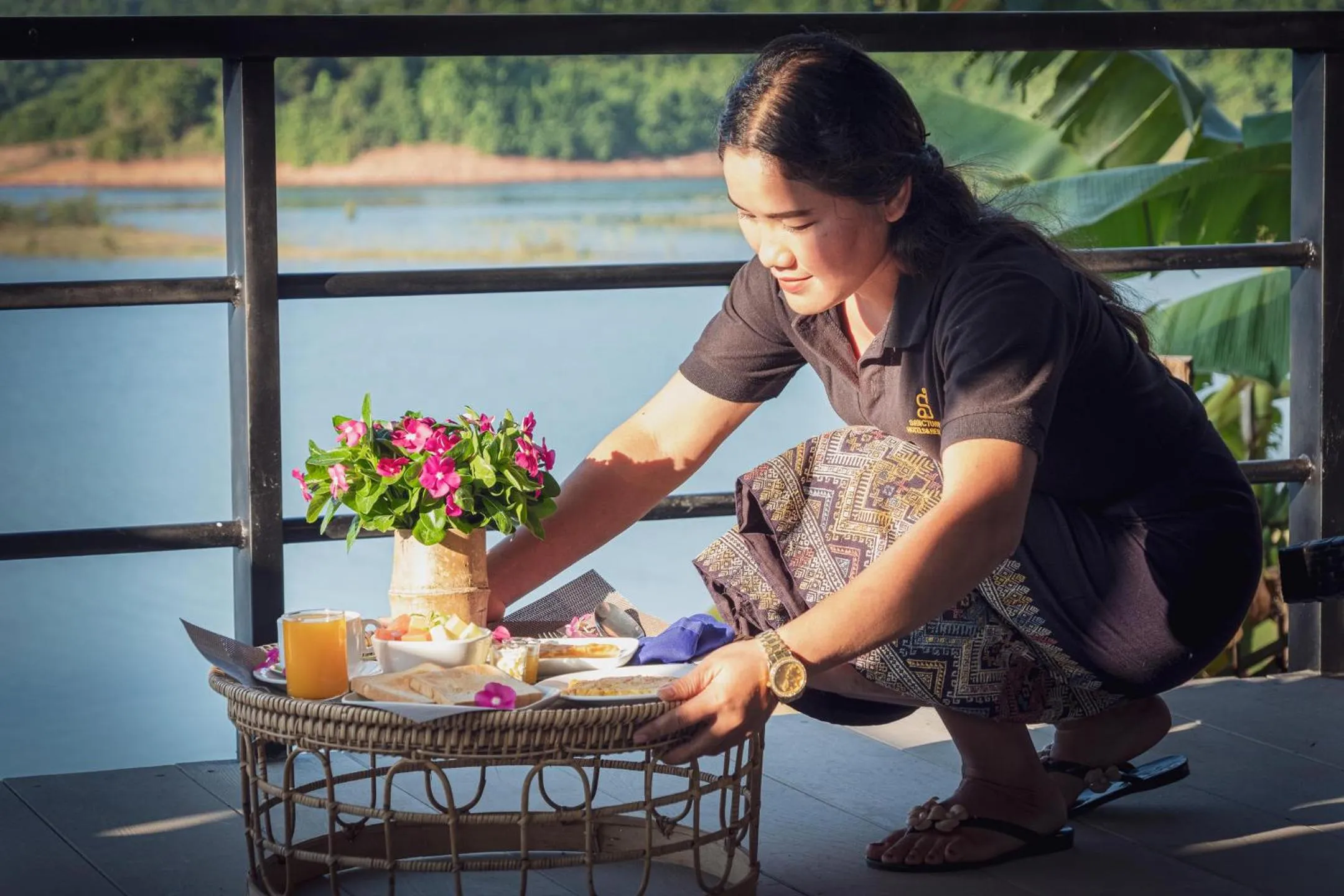 room service in The Sanctuary Nam Ngum Beach Resort