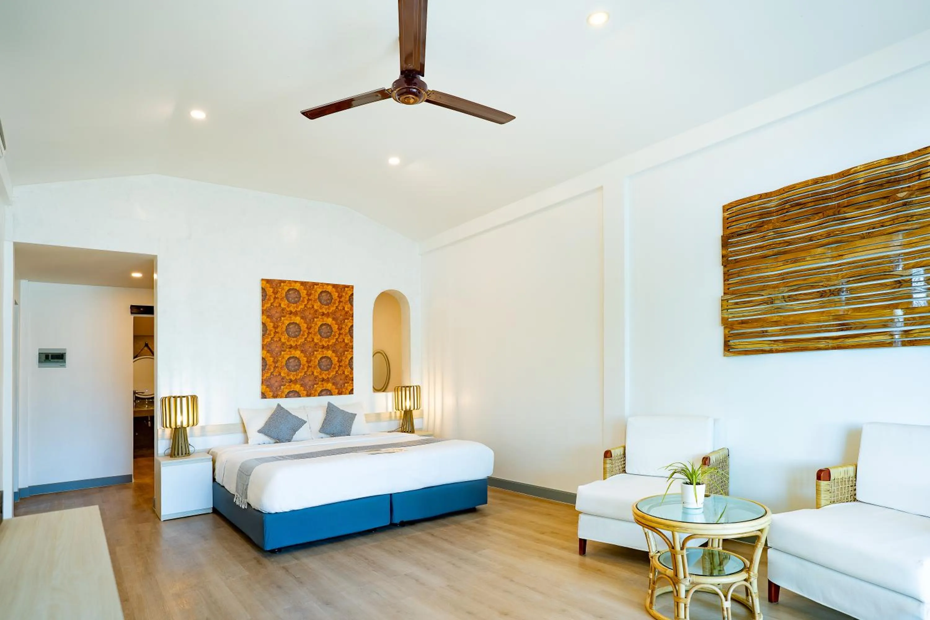 Bedroom, Bed in The Sanctuary Nam Ngum Beach Resort