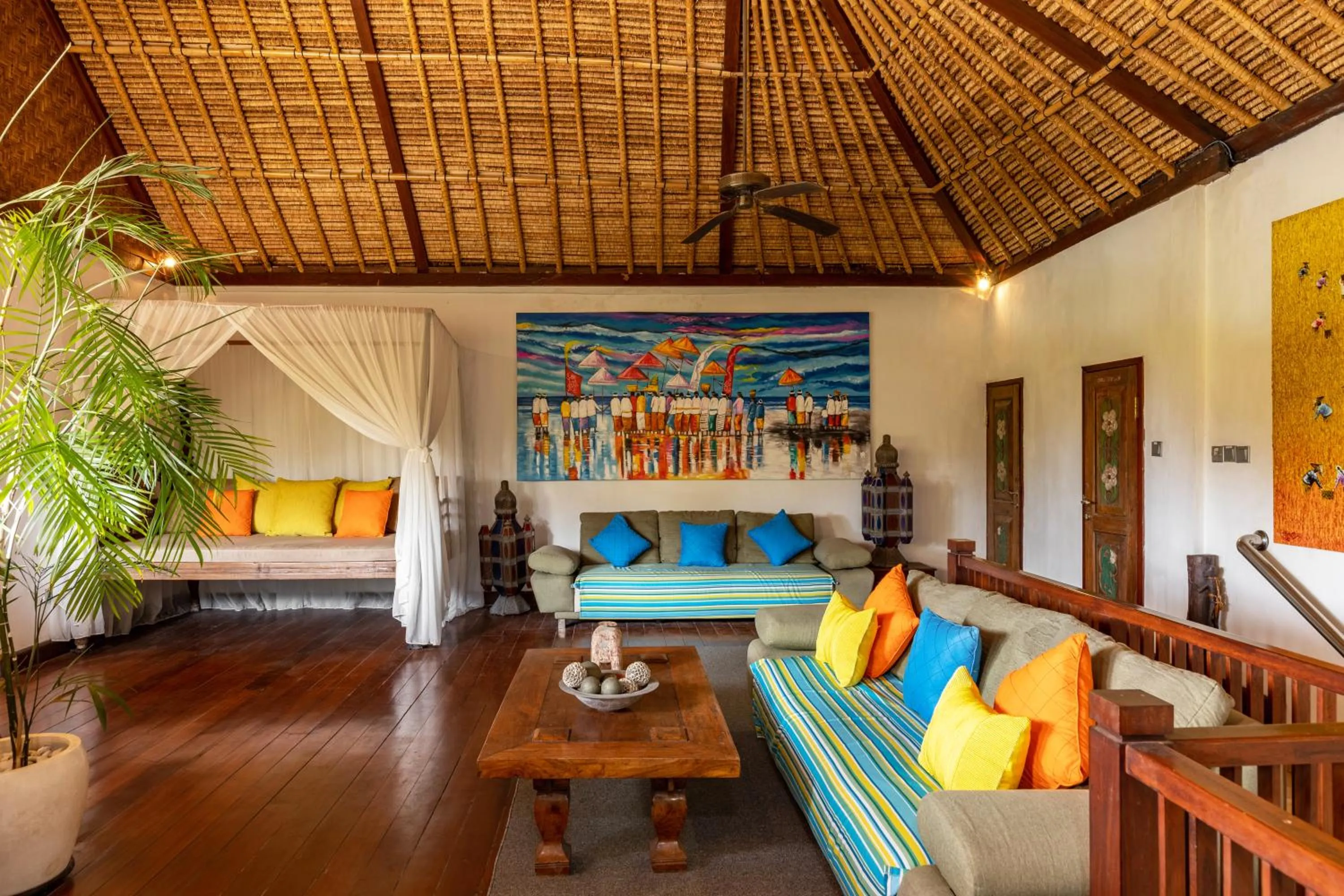 Seating area in Elina Villas Seminyak