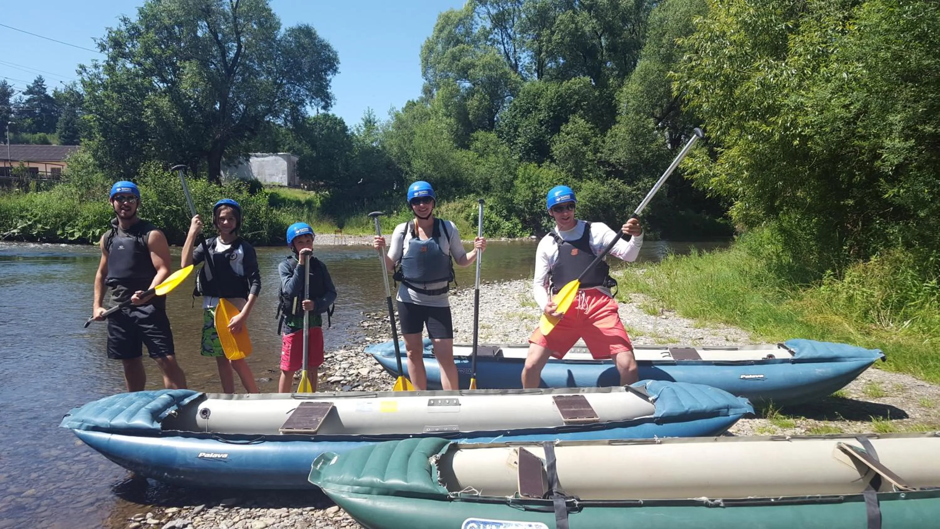 Canoeing in Penzion Sileo