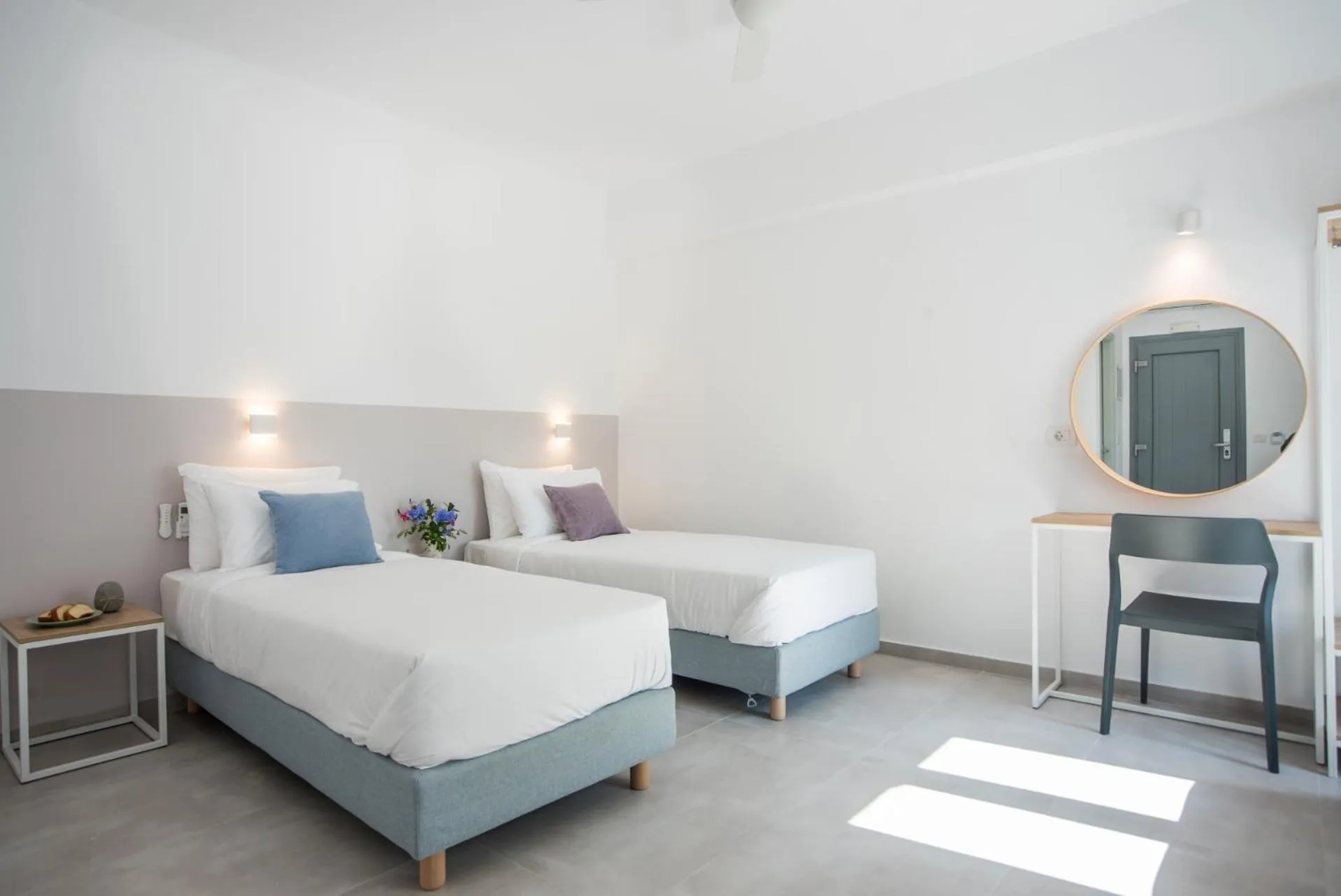 Bed in Nautilus Apartments-Suites