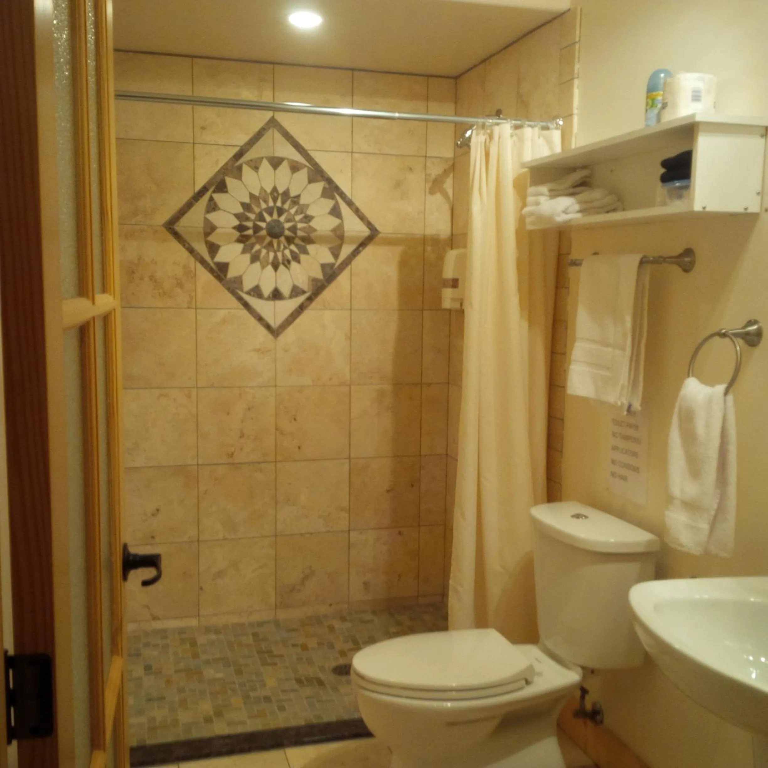 Shower in Lionheart Guest House