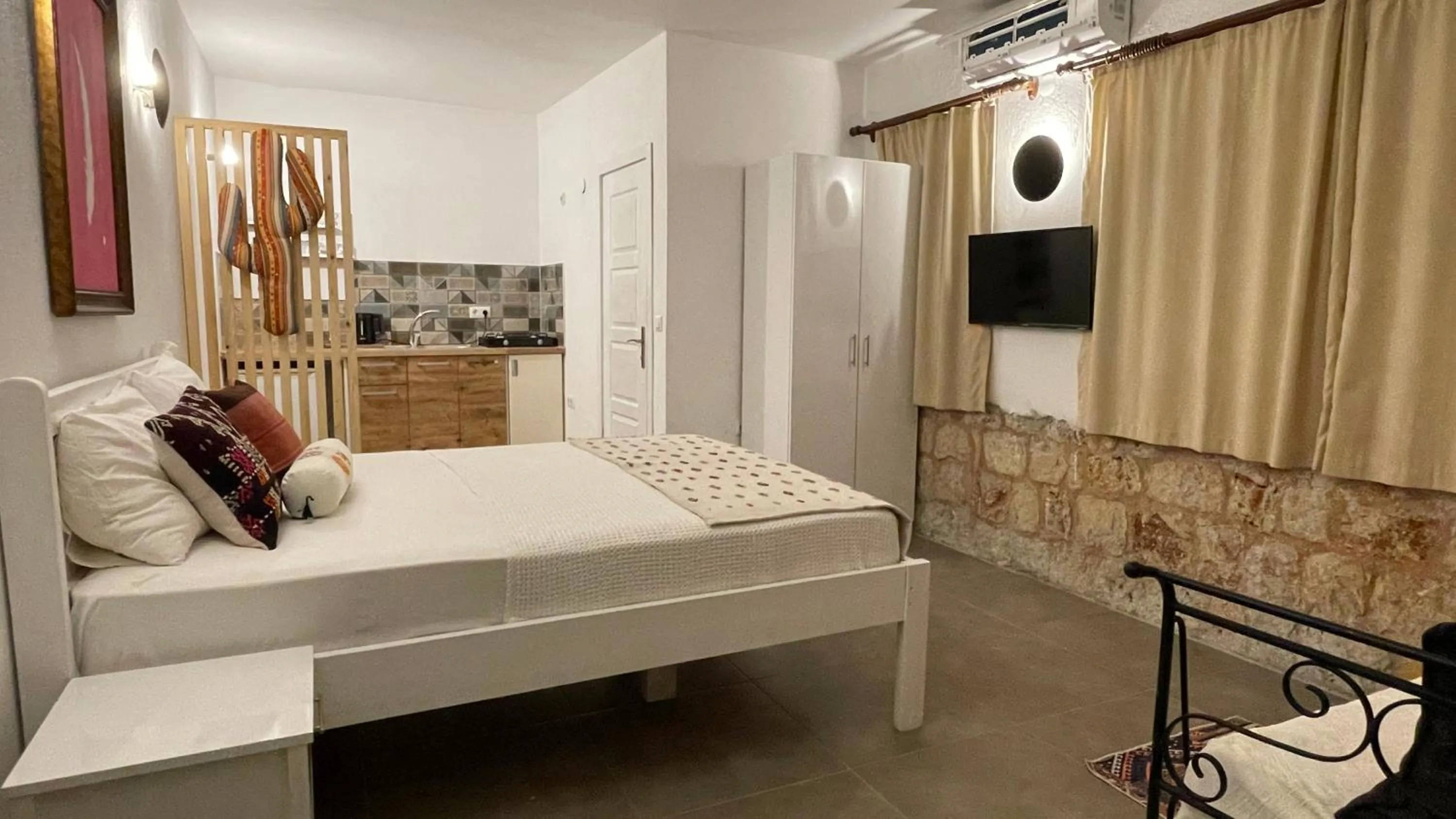 Bed in Kaktus Beach Apart