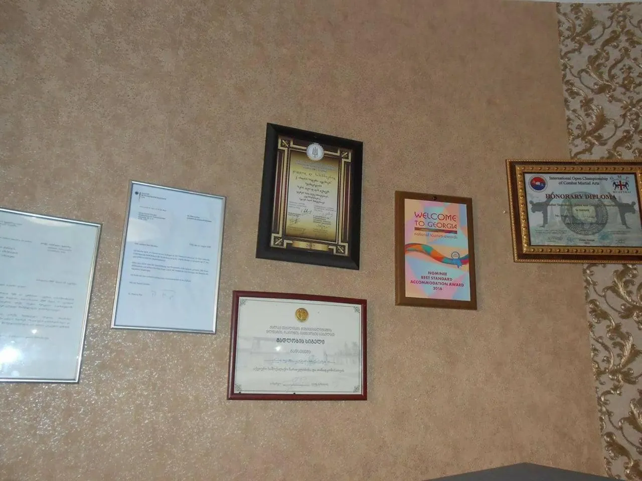 Certificate/Award in Dkd-bridge Hotel