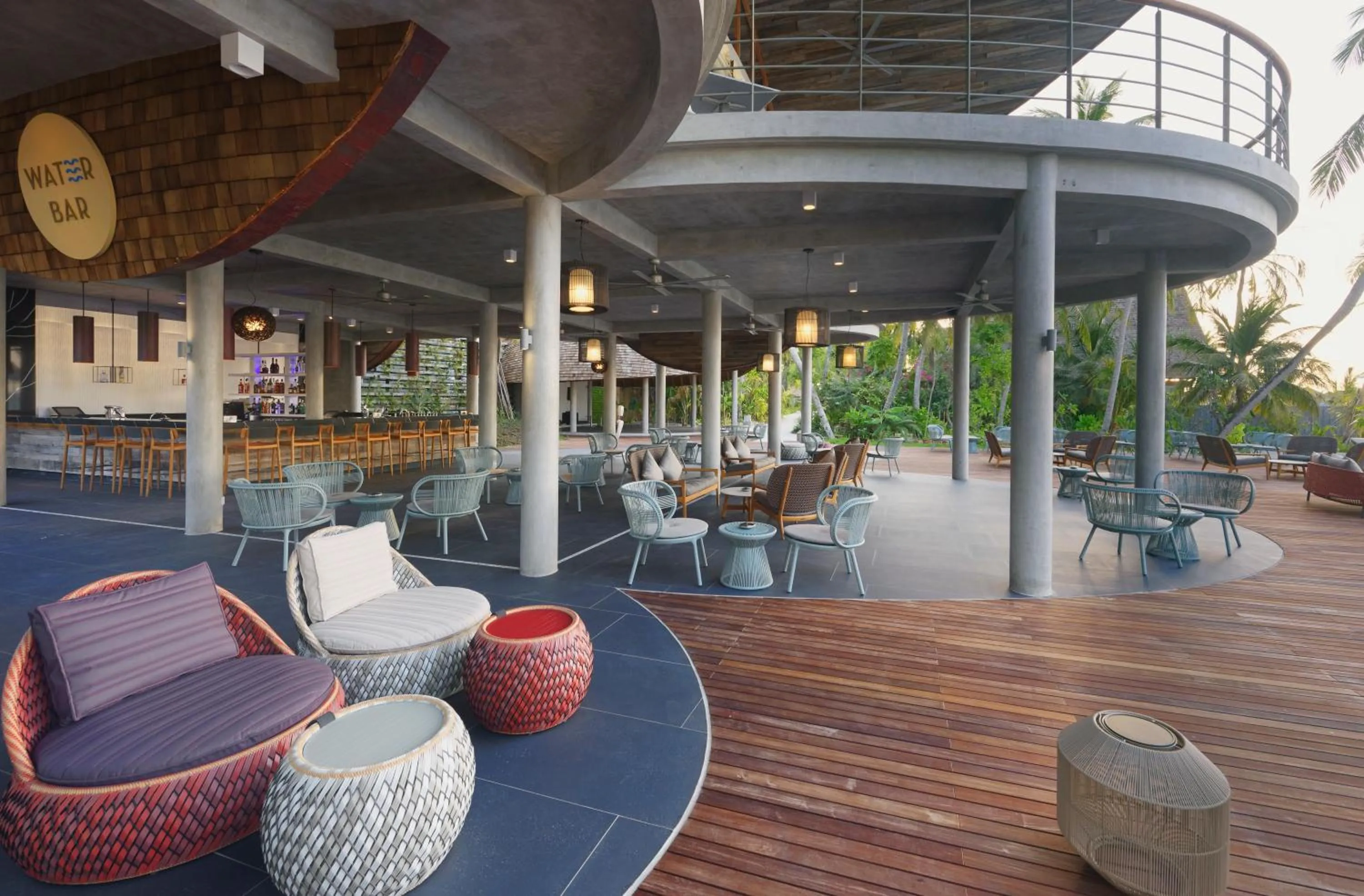 Restaurant/places to eat in OUTRIGGER Maldives Maafushivaru Resort - 25 percent discount on transfers for min 4 nights stay and more, valid for reservations between 01 July till 22 Dec 2025