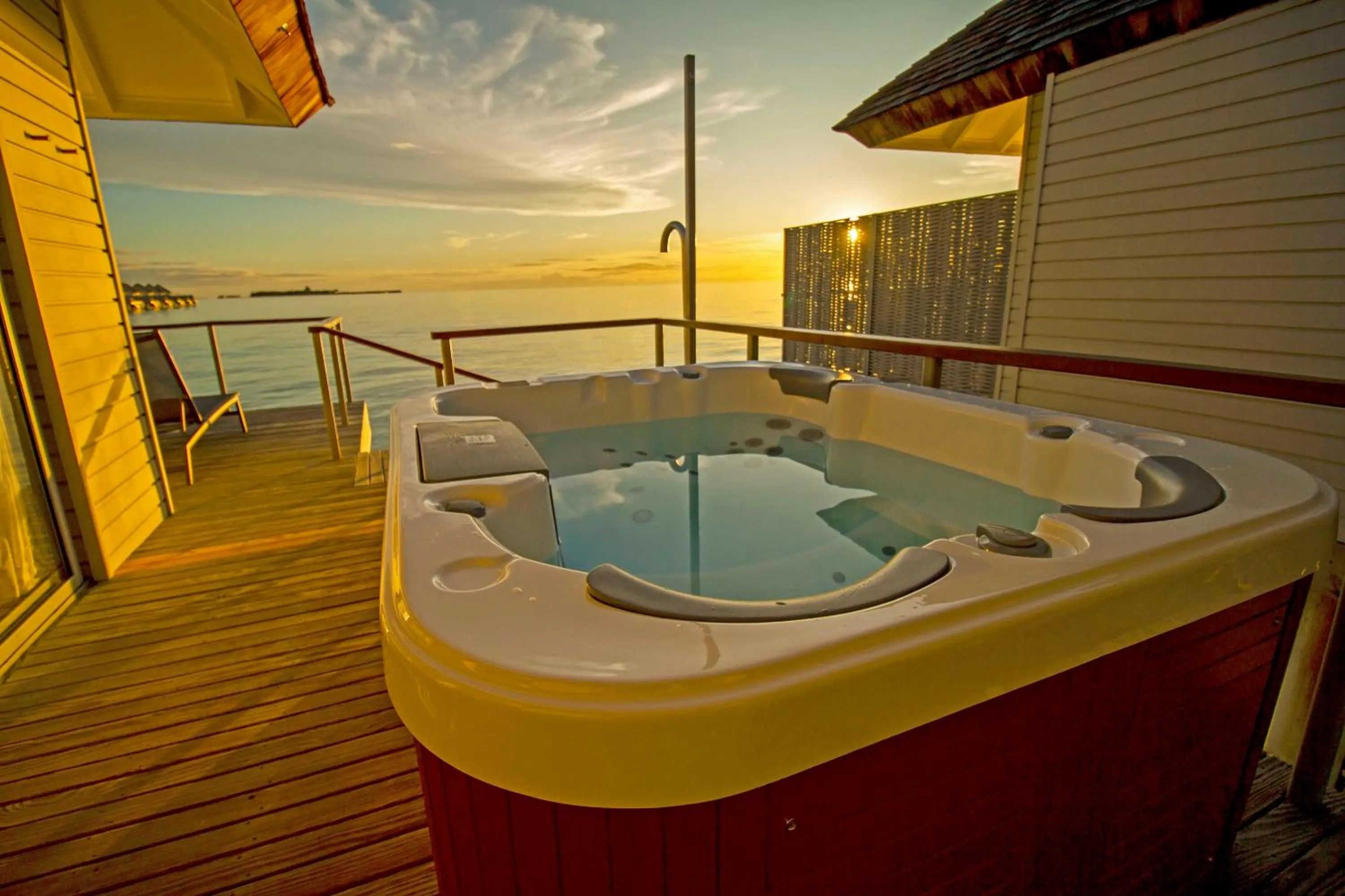 Photo of the whole room in OUTRIGGER Maldives Maafushivaru Resort - 25 percent discount on transfers for min 4 nights stay and more, valid for reservations between 01 July till 22 Dec 2025