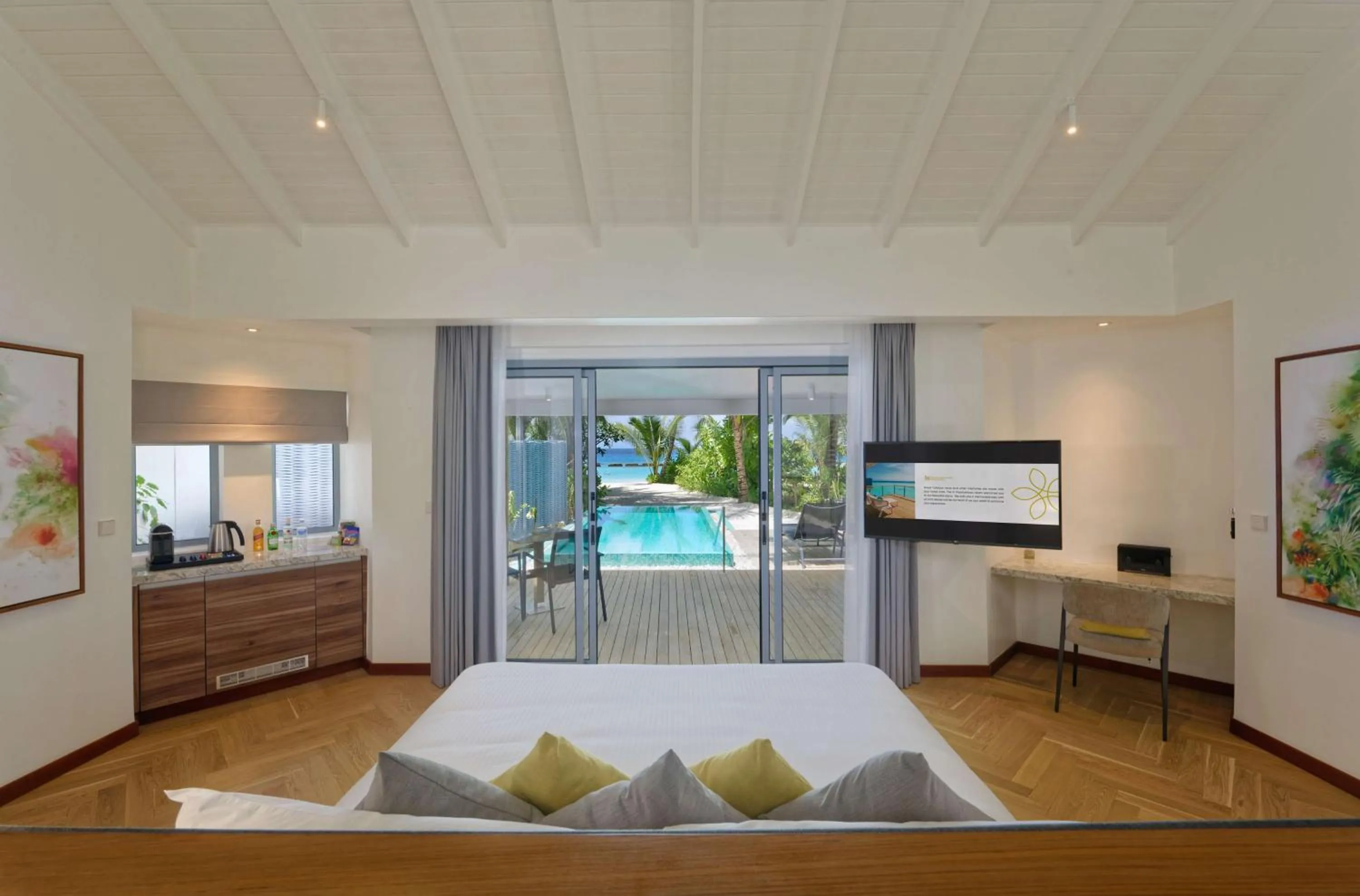 Photo of the whole room in OUTRIGGER Maldives Maafushivaru Resort - 25 percent discount on transfers for min 4 nights stay and more, valid for reservations between 01 July till 22 Dec 2025