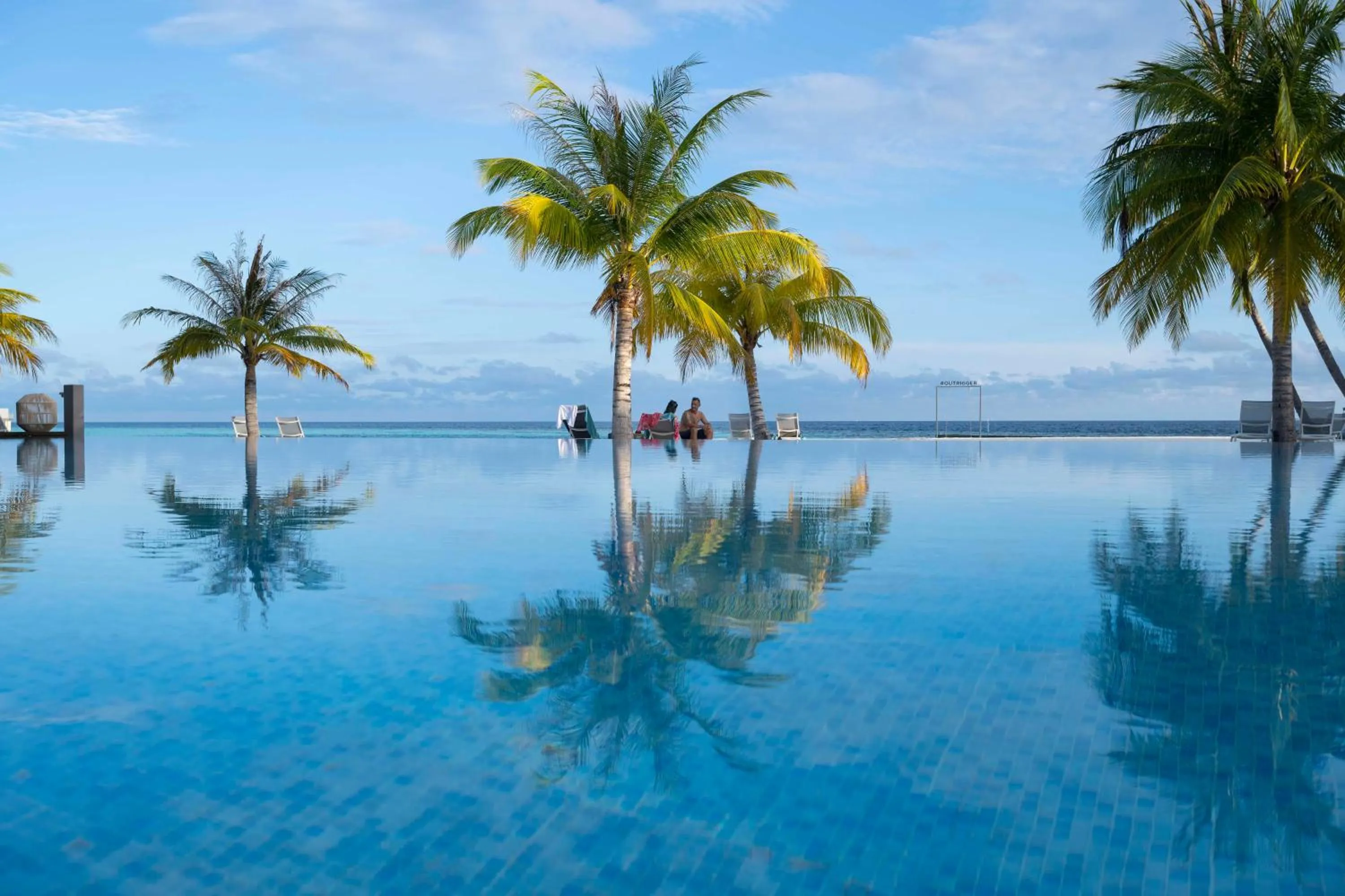 Pool view in OUTRIGGER Maldives Maafushivaru Resort - 25 percent discount on transfers for min 4 nights stay and more, valid for reservations between 01 July till 22 Dec 2025