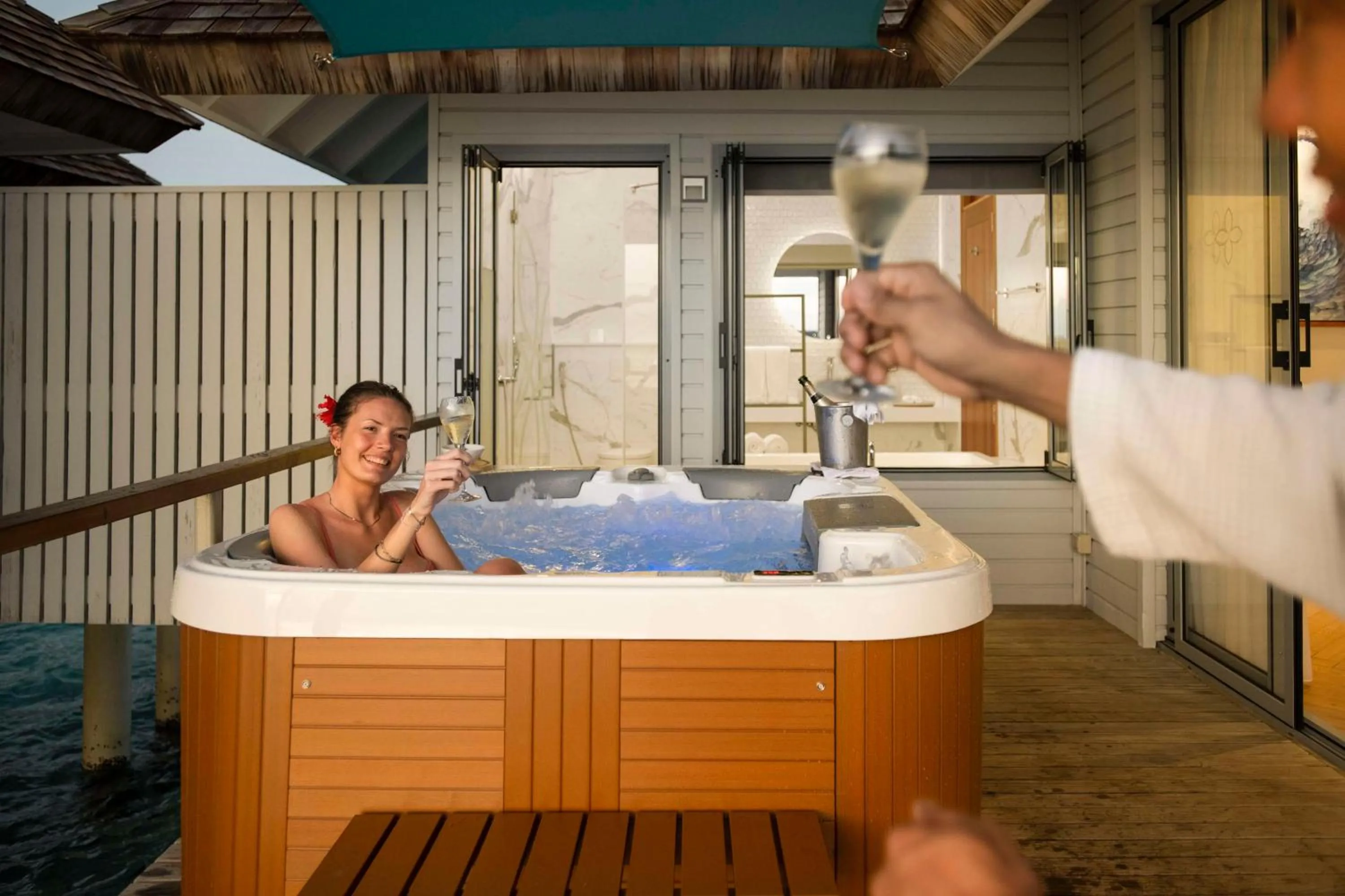 Photo of the whole room in OUTRIGGER Maldives Maafushivaru Resort - 25 percent discount on transfers for min 4 nights stay and more, valid for reservations between 01 July till 22 Dec 2025