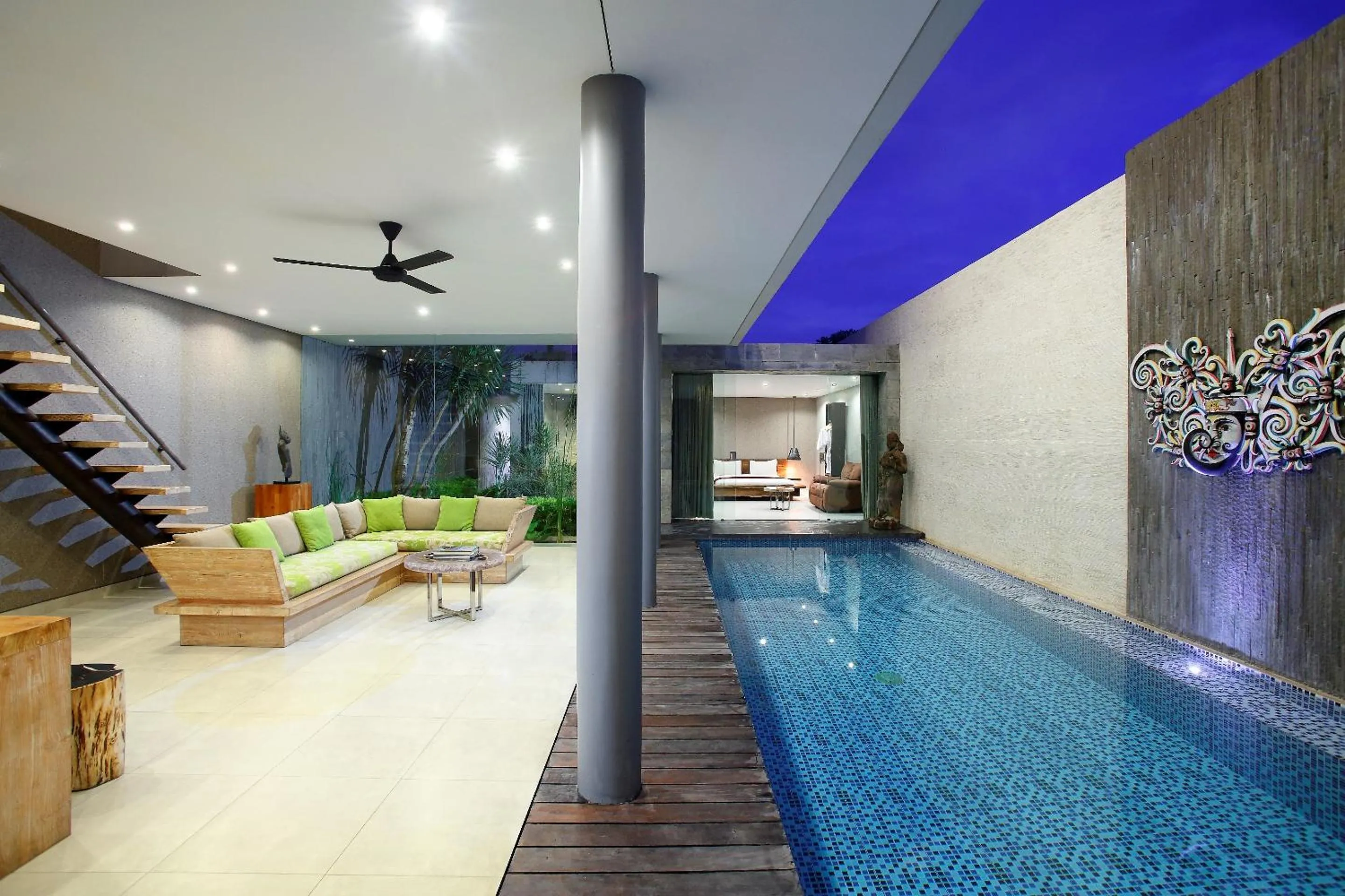 Living room in Sandhya Villa Canggu Echo Beach