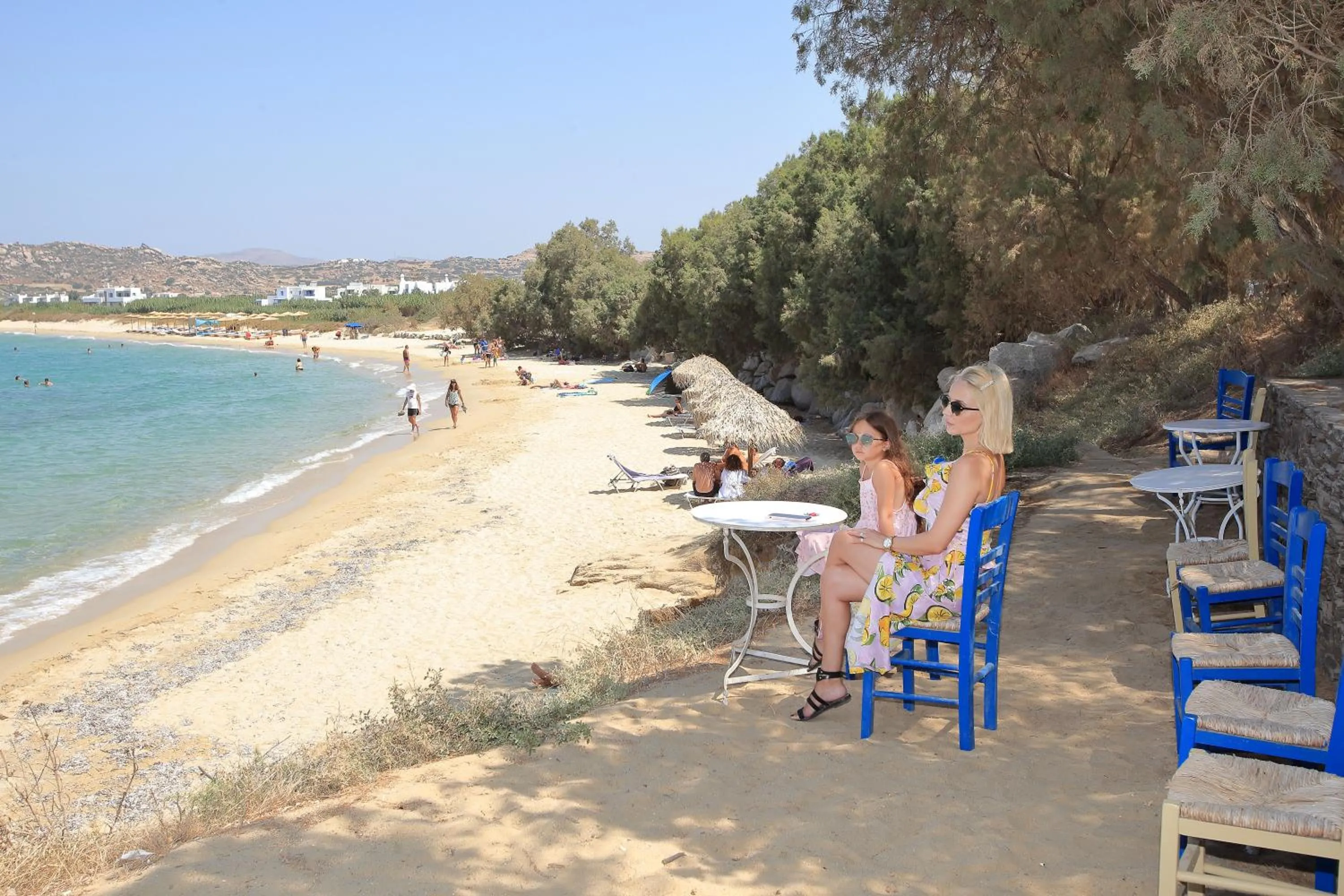 Beach in Villa Paradise in Naxos