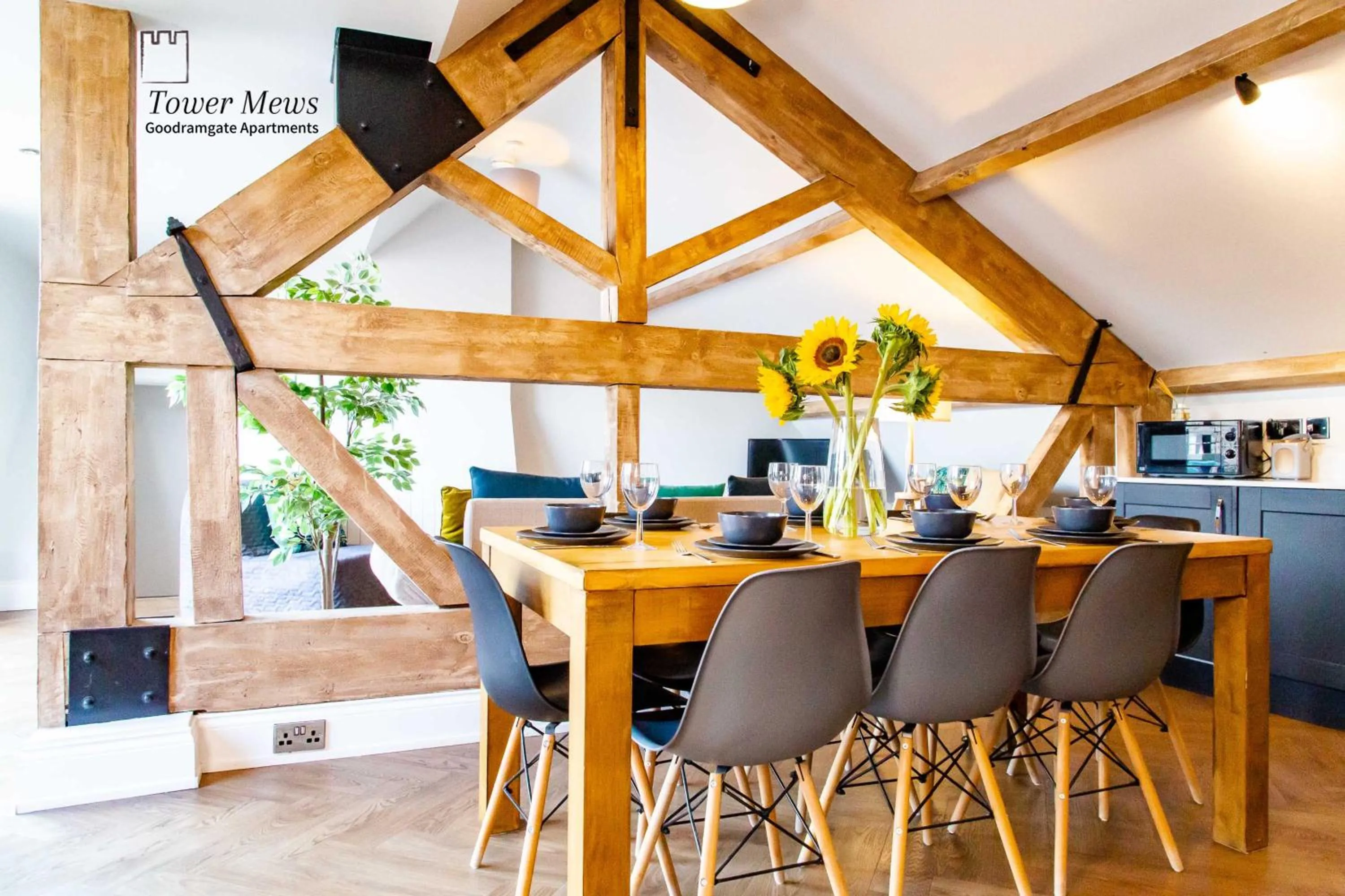 Living room in Goodramgate Apartments