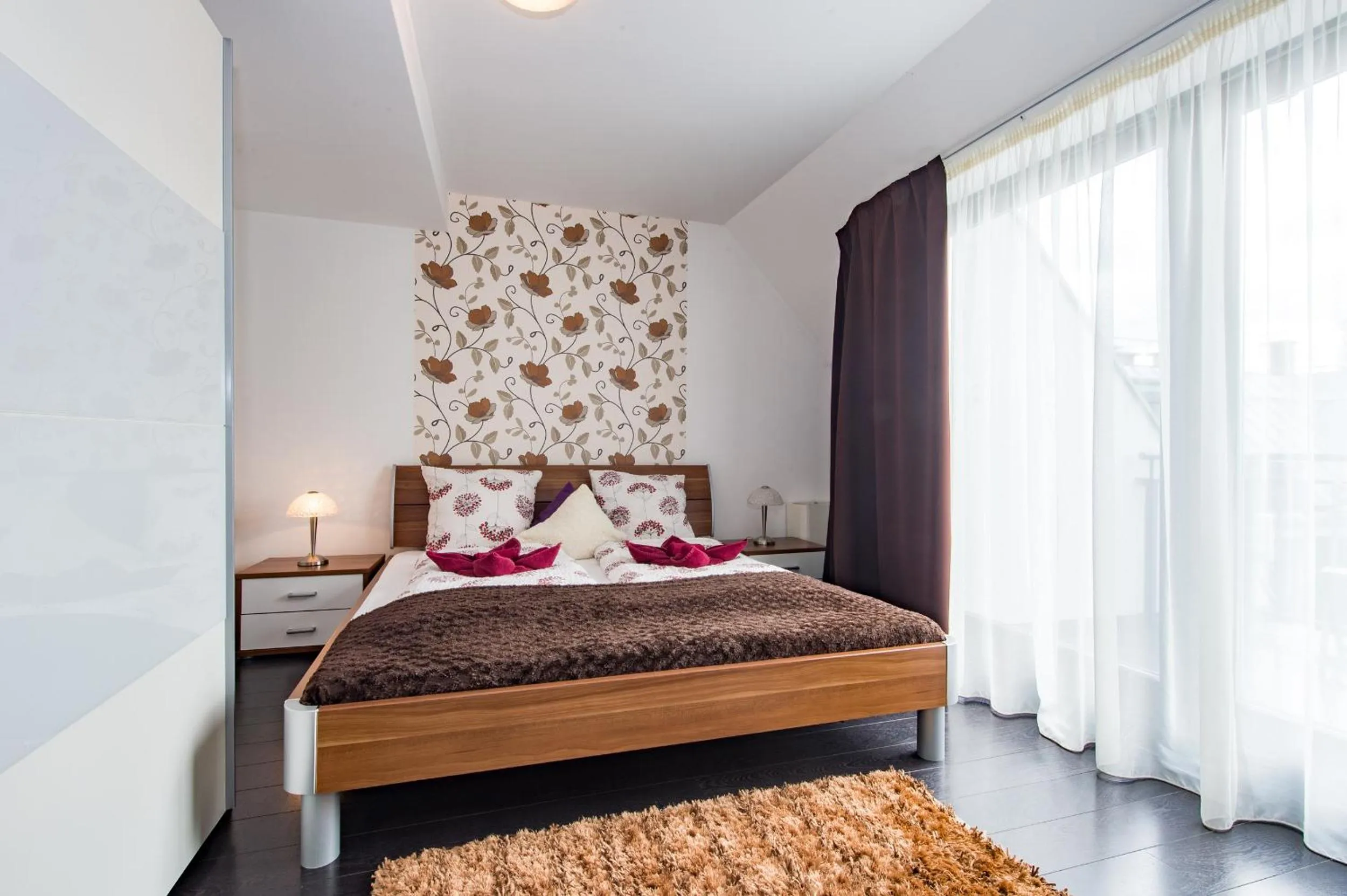 Bedroom, Bed in Budapest Center Residence