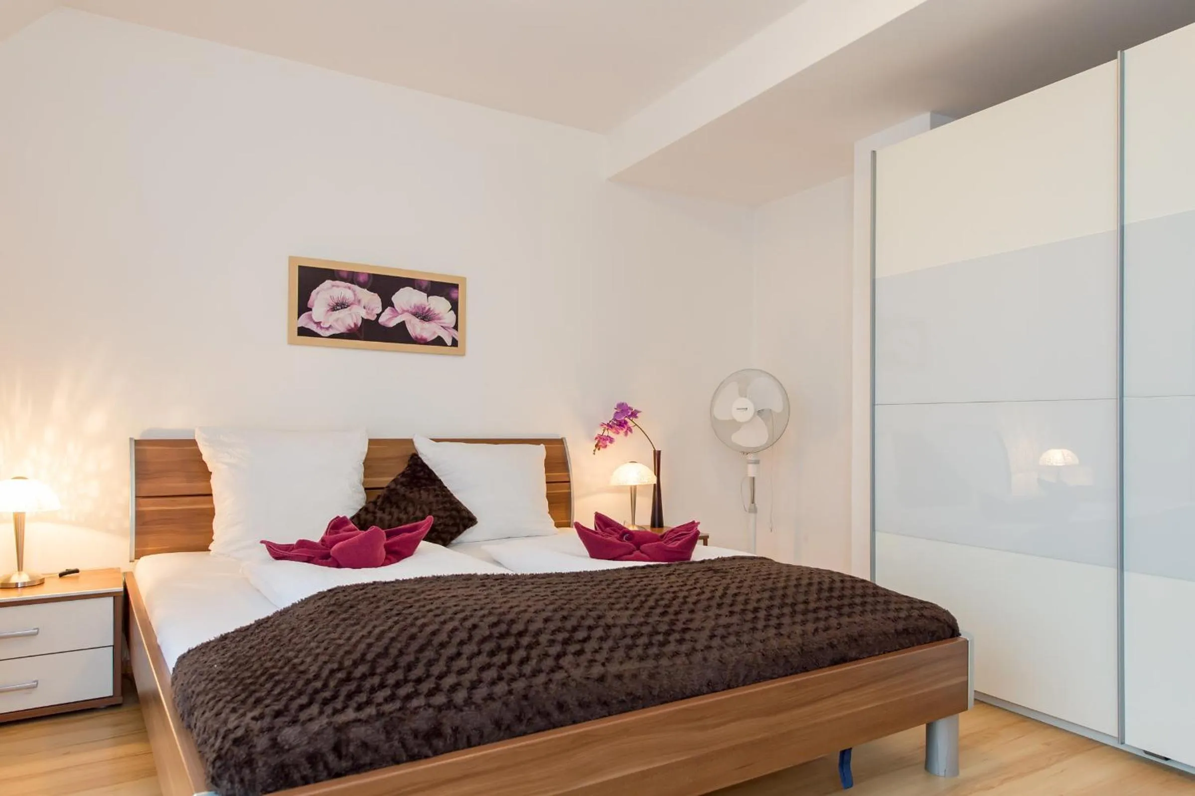 Bedroom, Bed in Budapest Center Residence