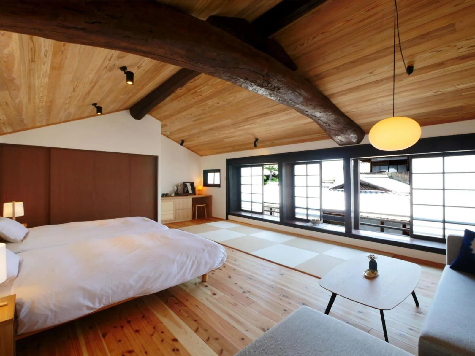 Bedroom, Bed in NIPPONIA HOTEL Takehara Saltworks Town