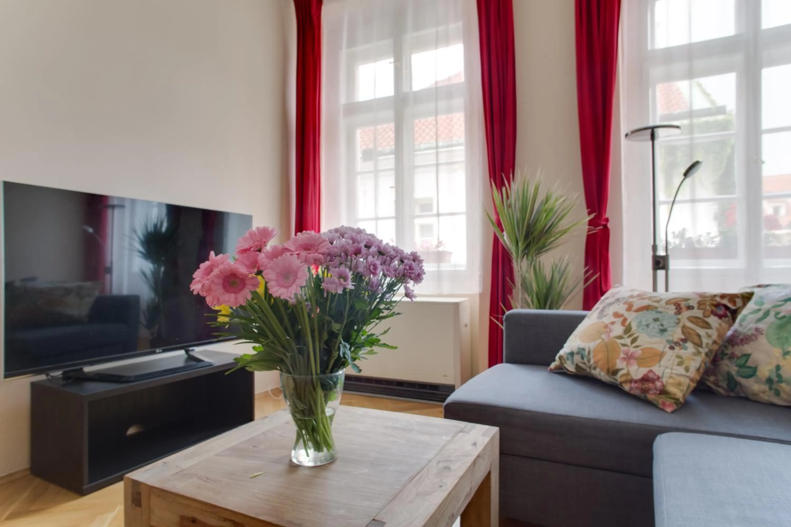 Living room in Prague Siesta Apartments