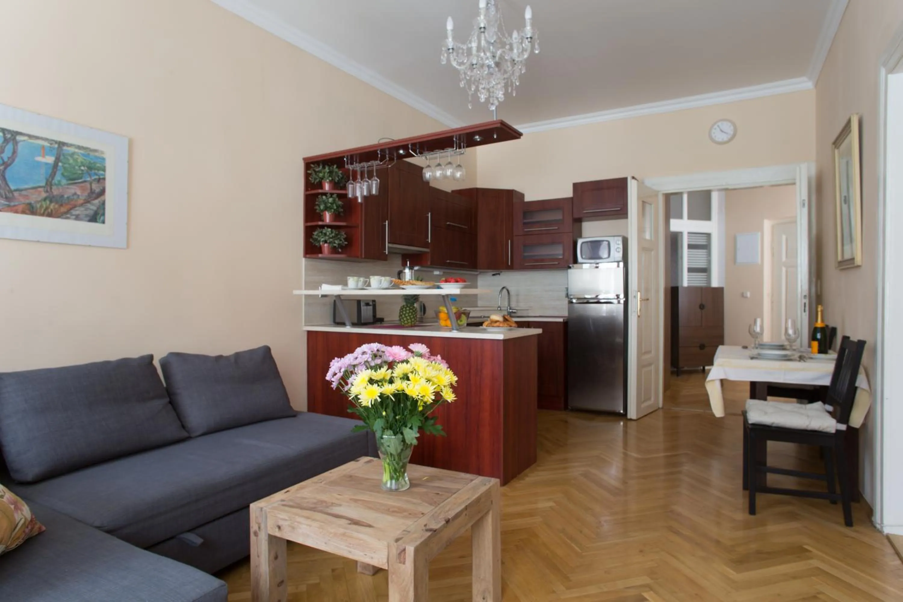 Kitchen or kitchenette in Prague Siesta Apartments